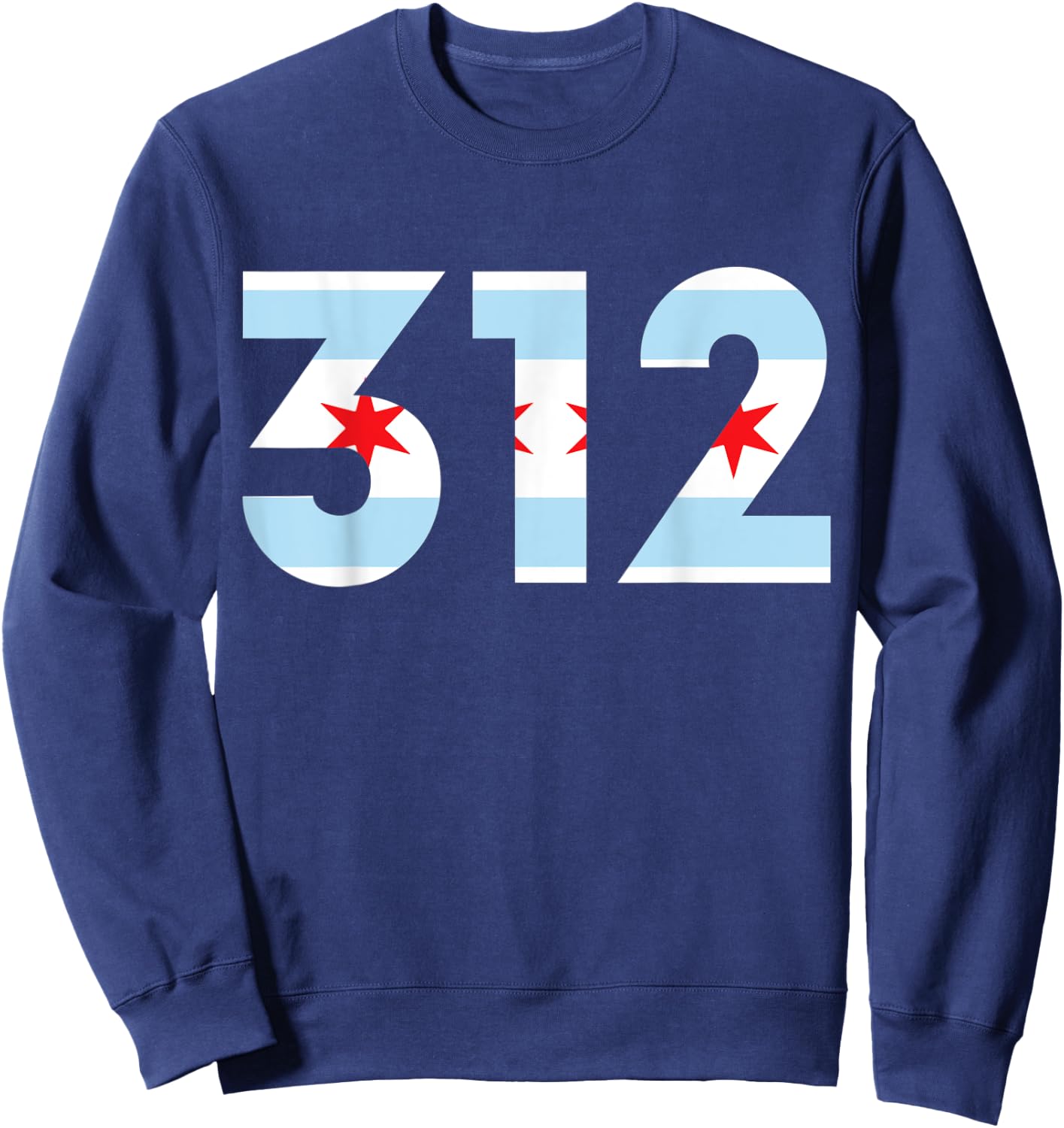 Code Zone 312 Drapeau de Chicago Sweatshirt - Sweatshirt | Navy