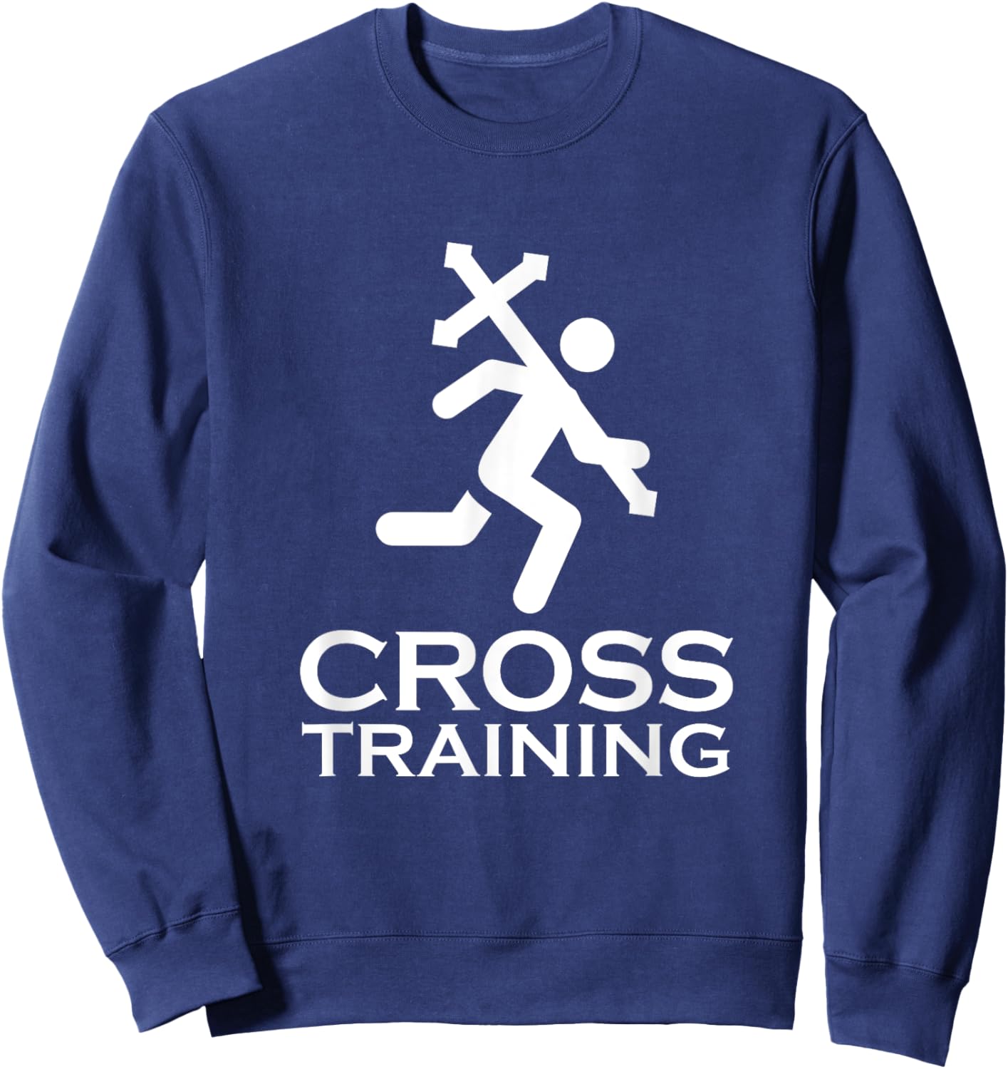 Cross Training Christian Workout Sweatshirt - Sweatshirt | Navy