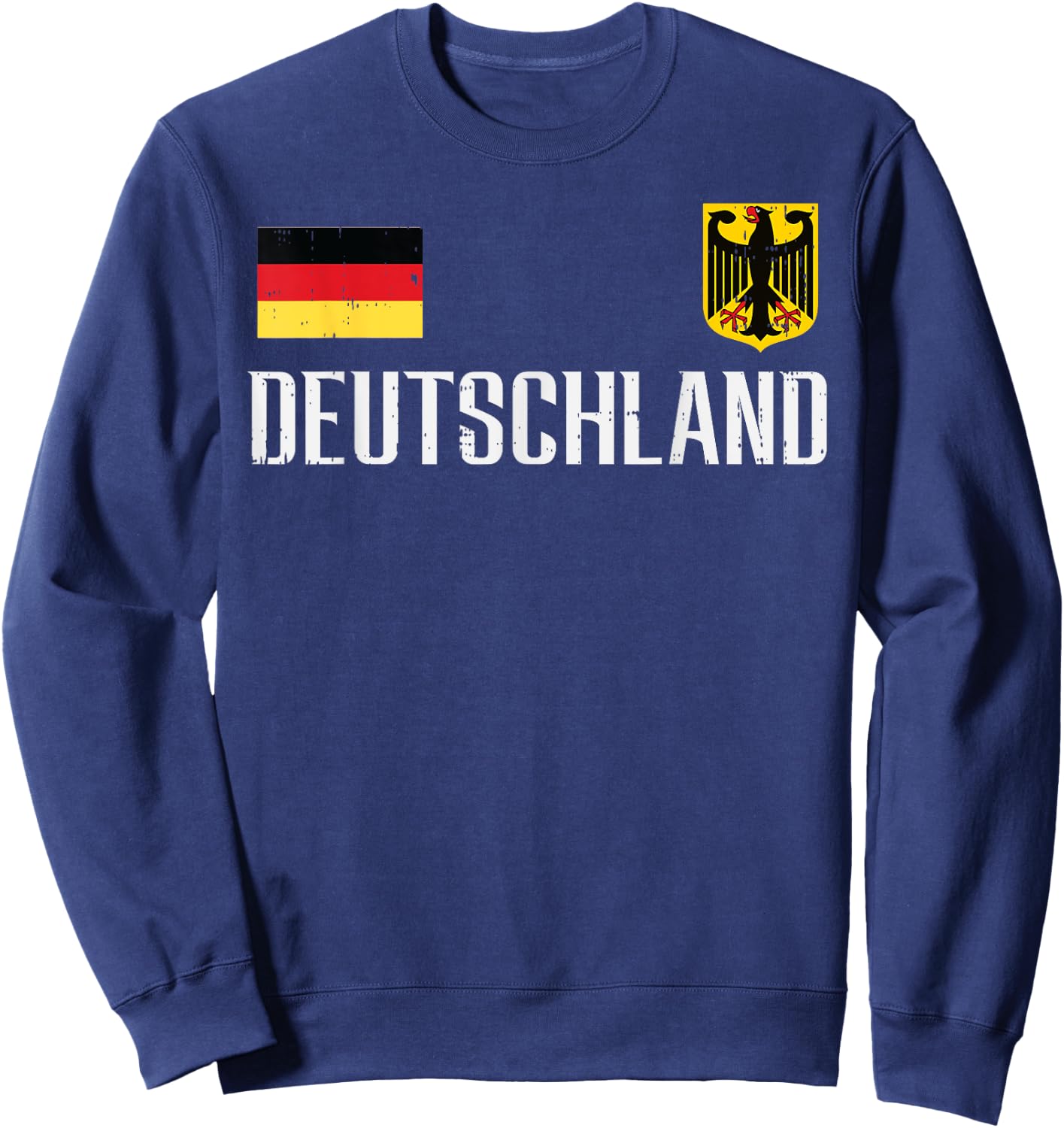 Germany Flag Deutschland Football Soccer Fan Men Women Kids Sweatshirt - Sweatshirt | Navy