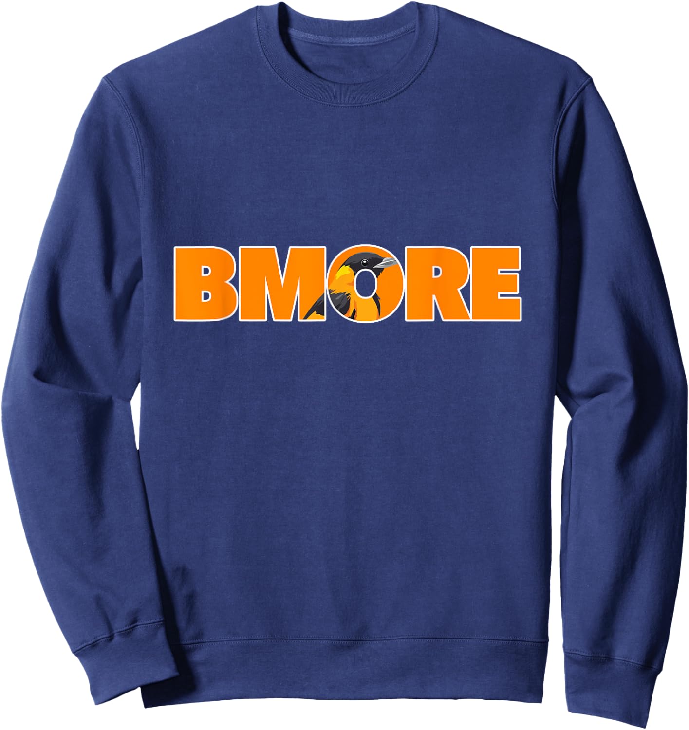Baltimore Bmore Athletic Sport Style Bold Typography Sweatshirt - Sweatshirt | Navy