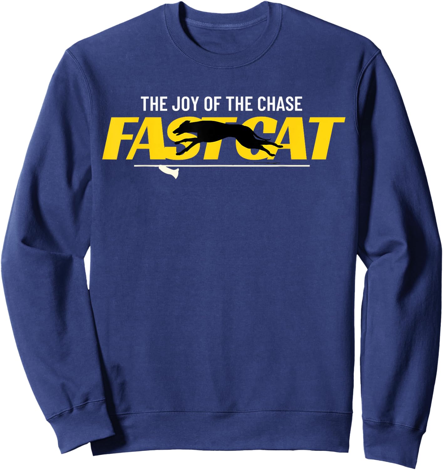 Funny Vintage Fast Cat Dog Sport Men Women Kids Sweatshirt - Sweatshirt | Navy