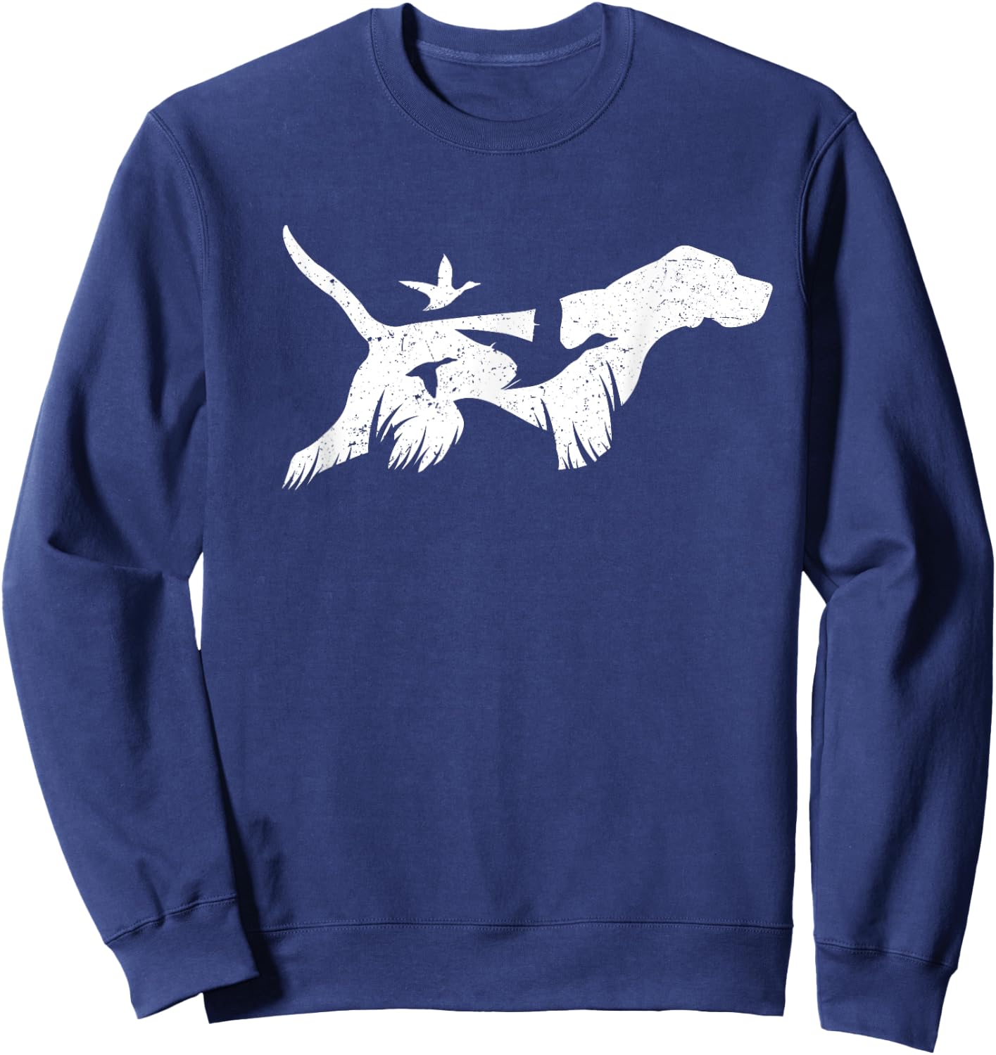 GERMAN SHORTHAIRED POINTER GSP Hunting Dogs, A Born Hunter Sweatshirt - Sweatshirt | Navy
