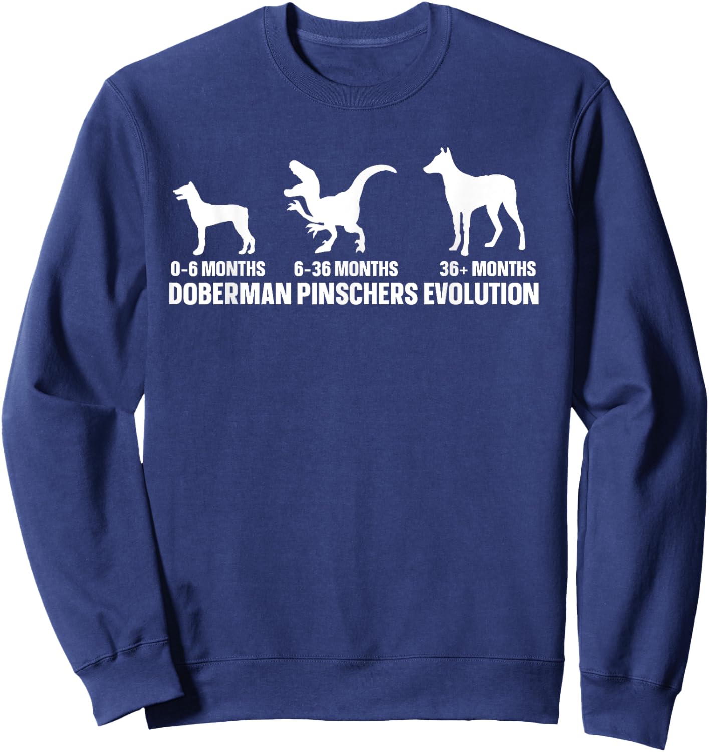 Dog Lover Quote for a Doberman Pinscher Owner Sweatshirt - Sweatshirt | Navy
