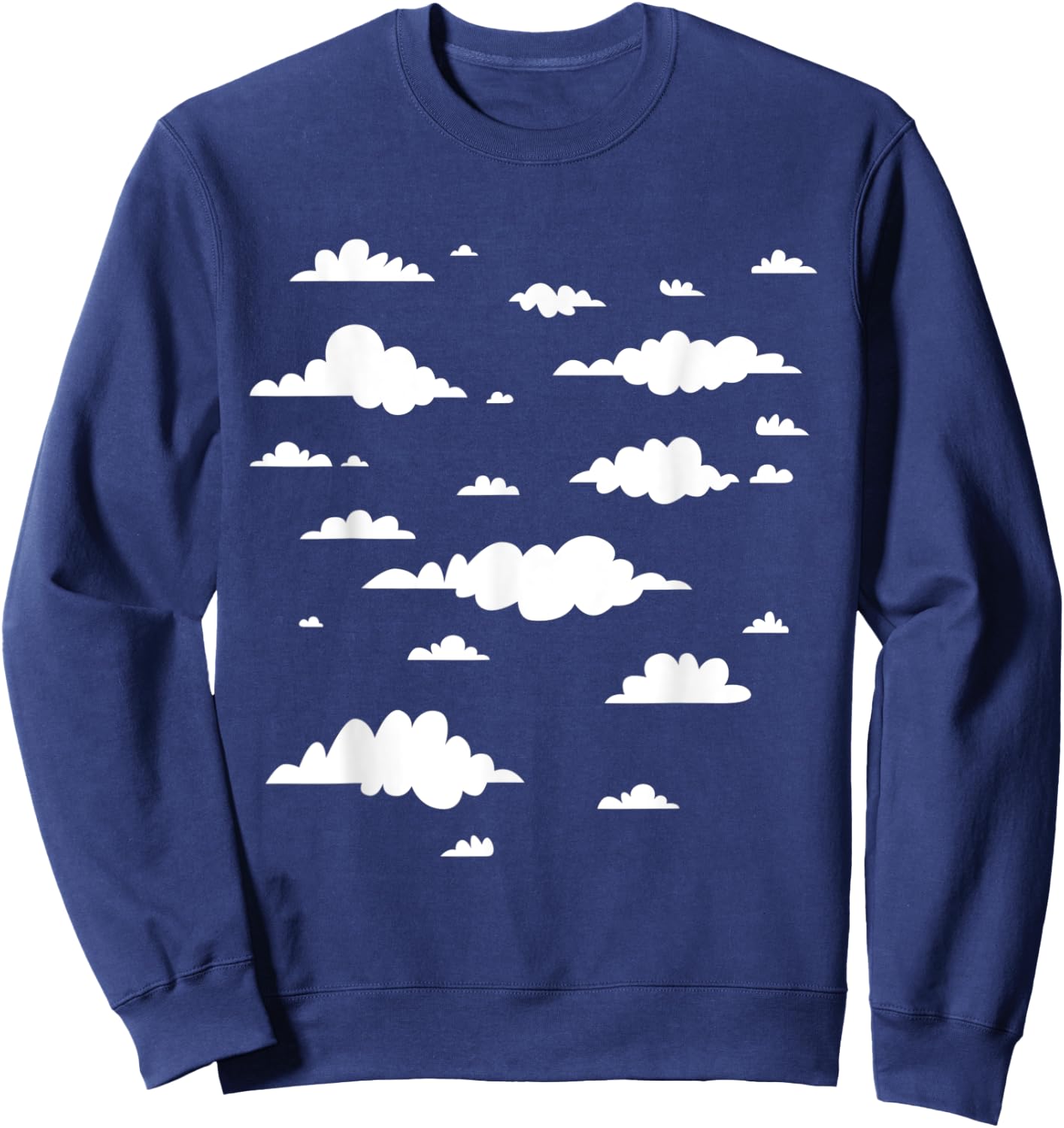 Clouds Pastel core Clothing Kawaii Japanese Style Pastelcore Sweatshirt - Sweatshirt | Navy