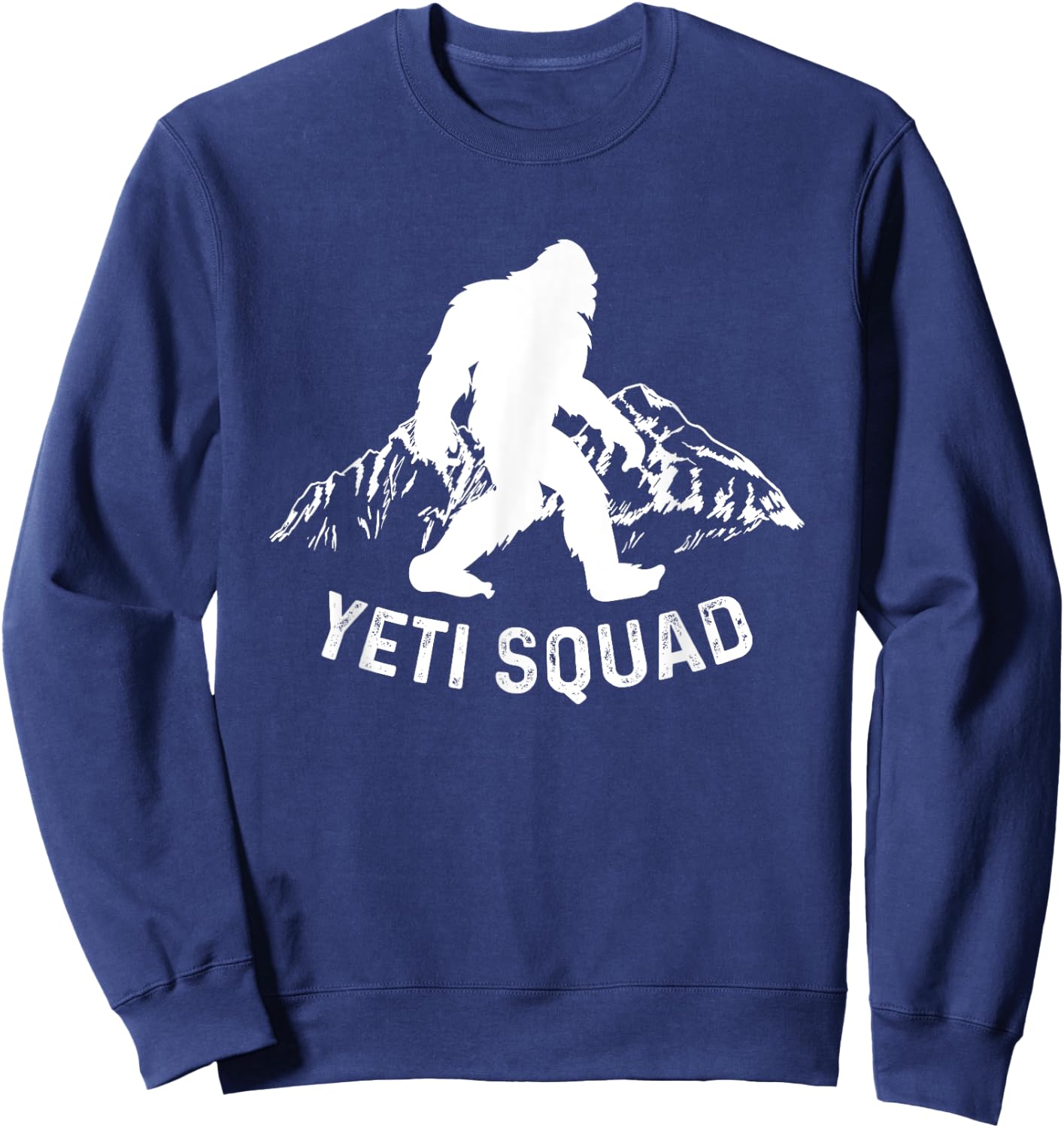 Yeti Squad Mountain Ape Snowman Sweatshirt - Sweatshirt | Navy