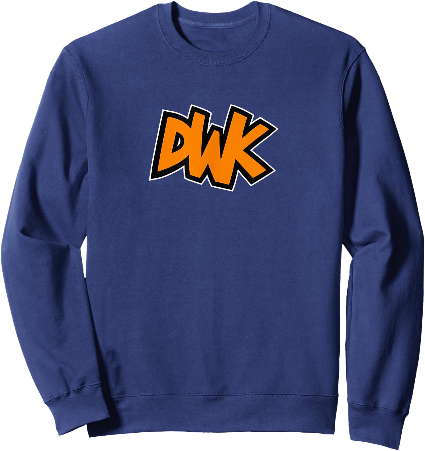 DWK Logo Orange , black Sweatshirt - Sweatshirt | Navy