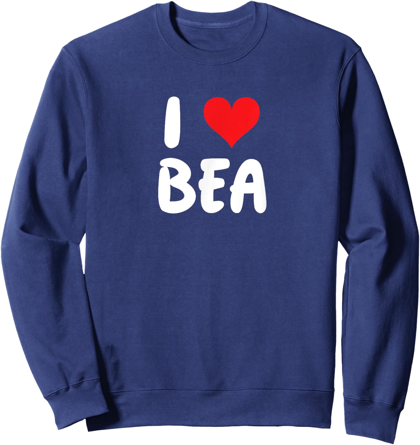 I Love Bea Heart , Black, S Sweatshirt - Sweatshirt | Navy
