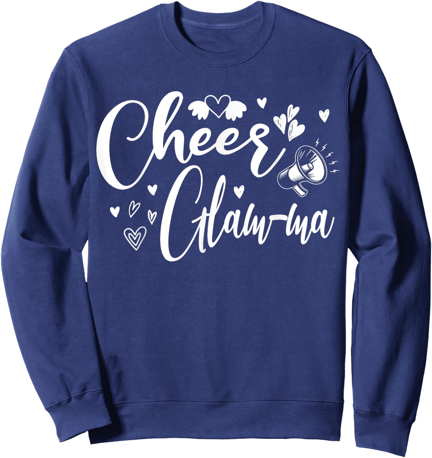 Funny Cheer Glam-ma Cheerleading Cool Mom Grandma Matching Sweatshirt - Sweatshirt | Navy