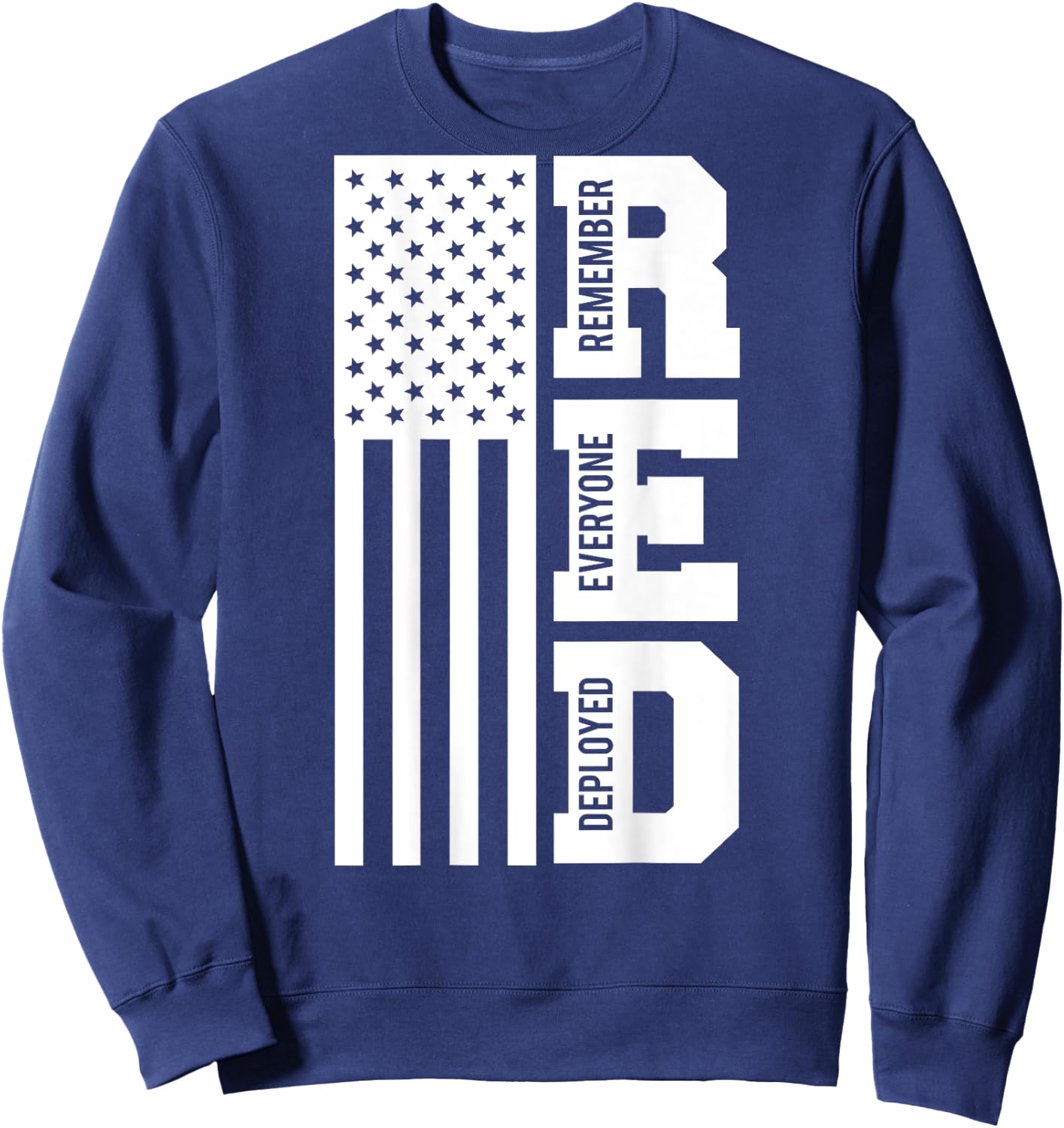 On Fridays We Wear Red Soldiers Veterans Day ON BACK Sweatshirt - Sweatshirt | Navy
