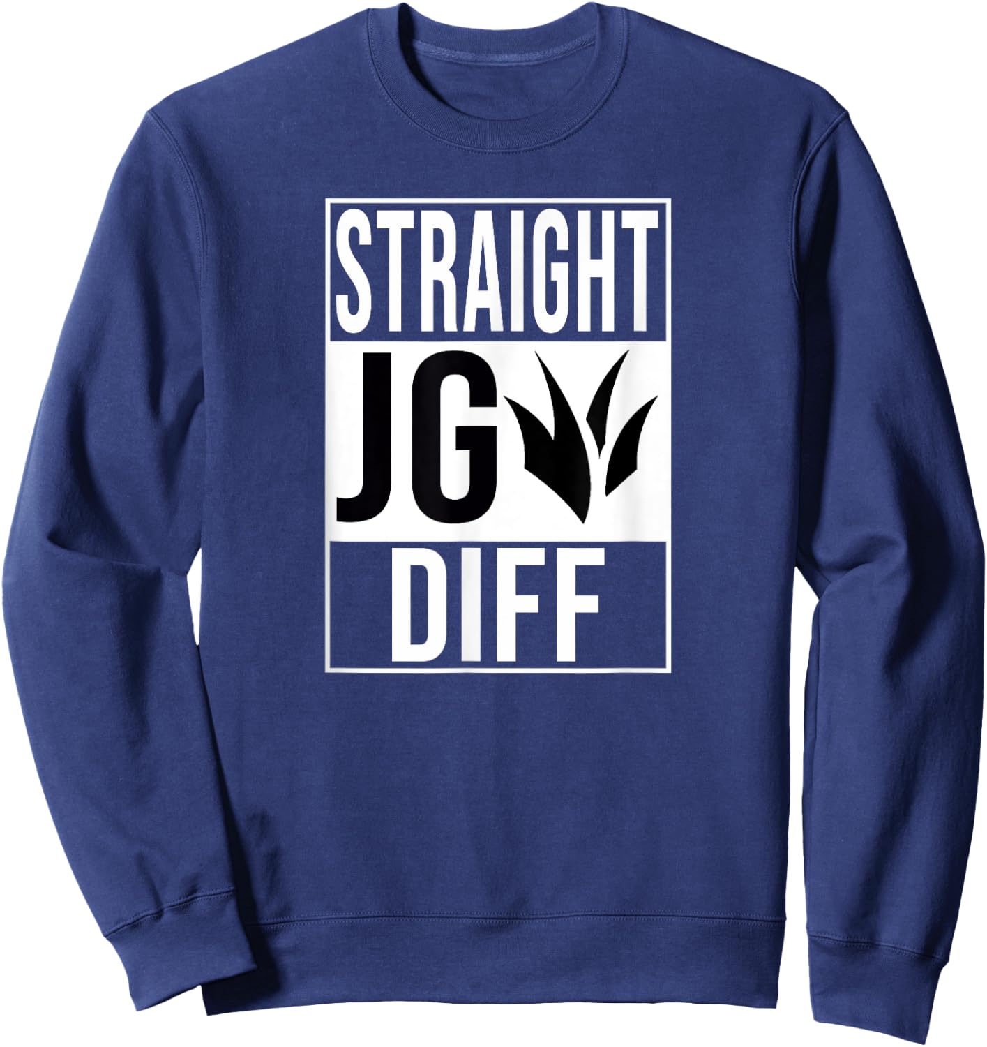 STRAIGHT OUTTA JUNGLE DIFF GAP JG DIFF JNG GAP JNGL JUNGLER , Black, S Sweatshirt - Sweatshirt | Navy