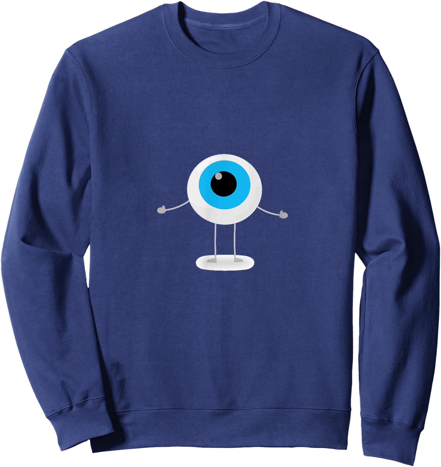 Eyeball Character Eye Ball Monster Cyclops Funny Sweatshirt - Sweatshirt | Navy