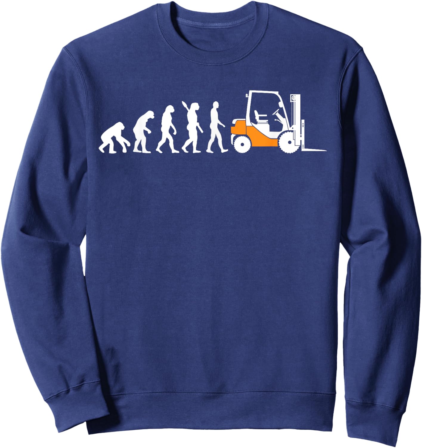 Funny Forklift Driver Art Women Forklift Operator Sweatshirt - Sweatshirt | Navy