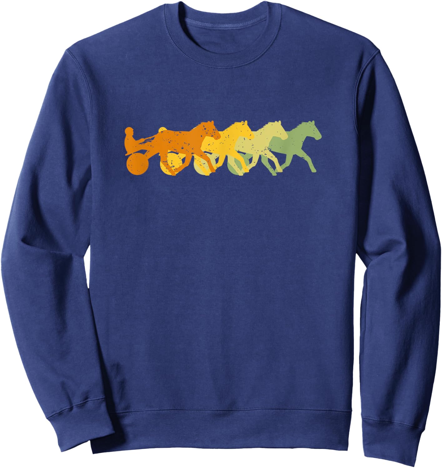 Horse Track Harness Racing, Jockey Sweatshirt - Sweatshirt | Navy