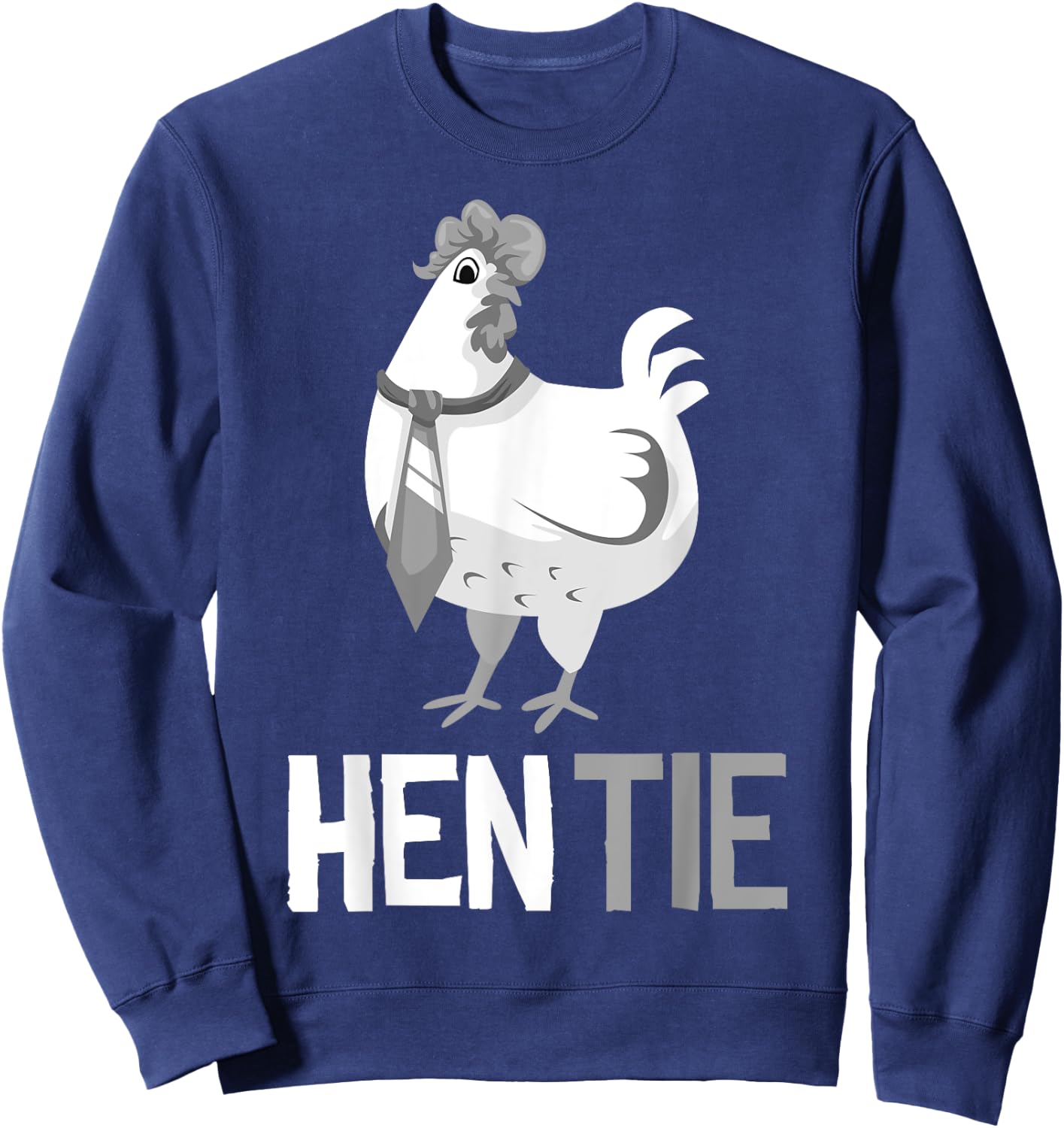 Funny Hen Tie Gift Women Chicken Japanese Anime Sweatshirt - Sweatshirt | Navy