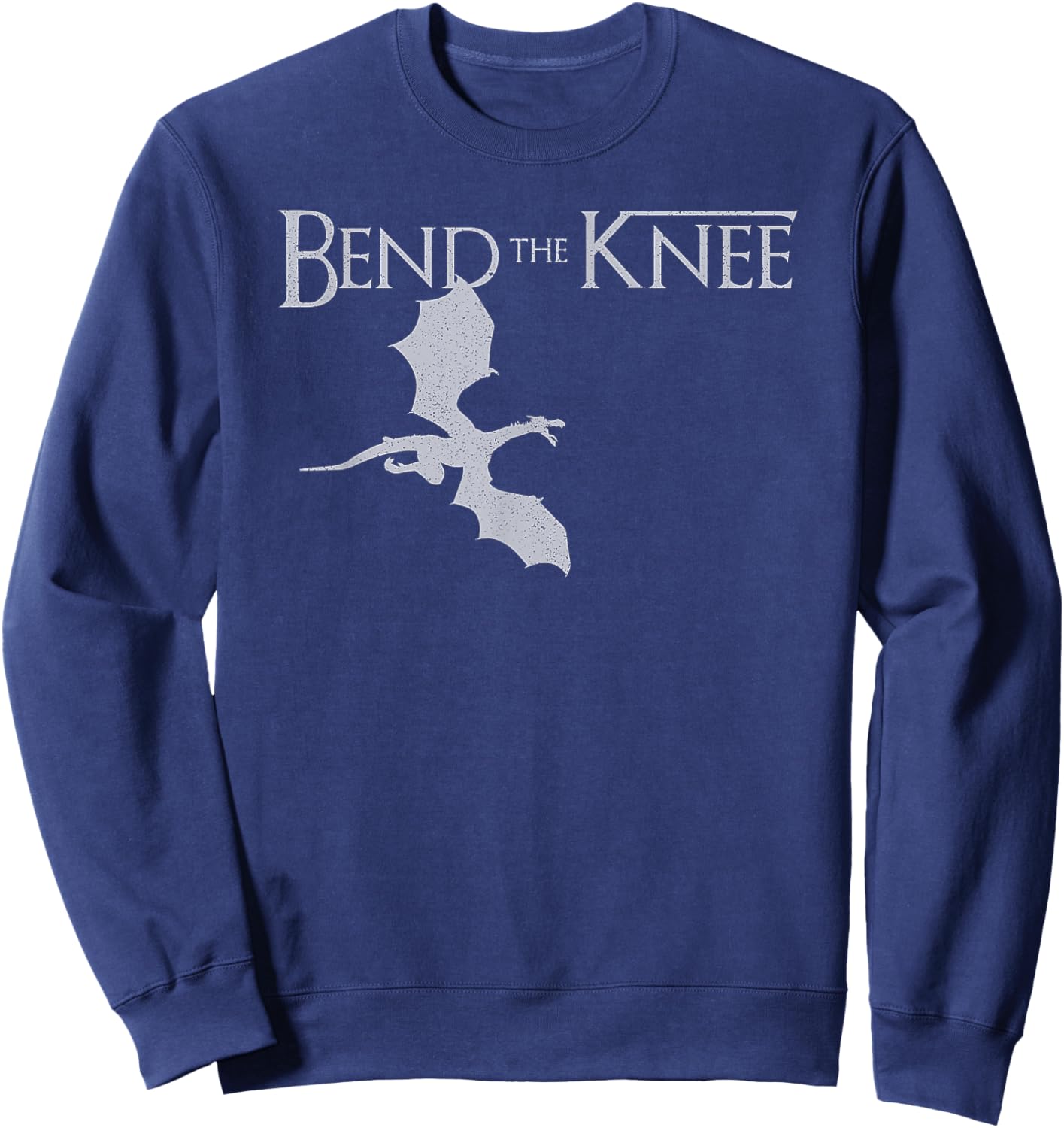 Bend the Knee Dragon Vintage Sweatshirt - Sweatshirt | Navy