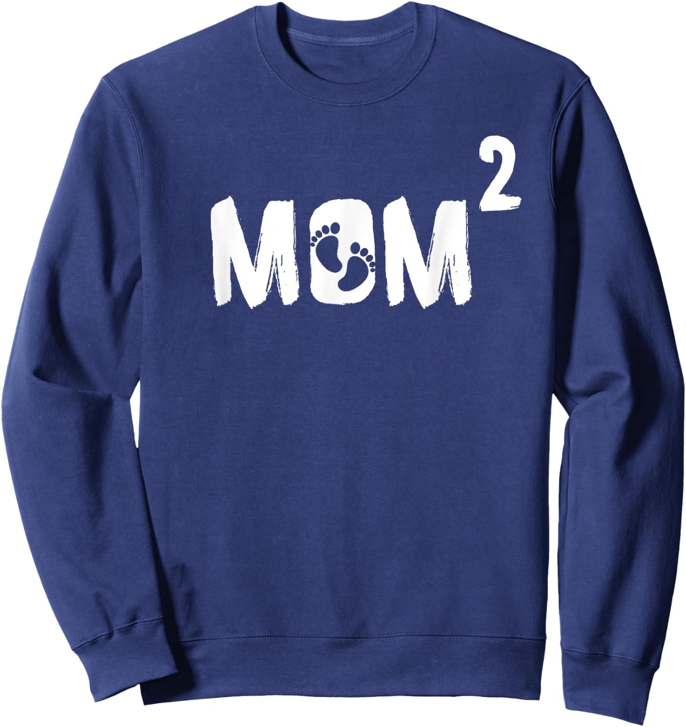 Pregnancy Announcement Mom 2 Second Baby Sweatshirt - Sweatshirt | Navy