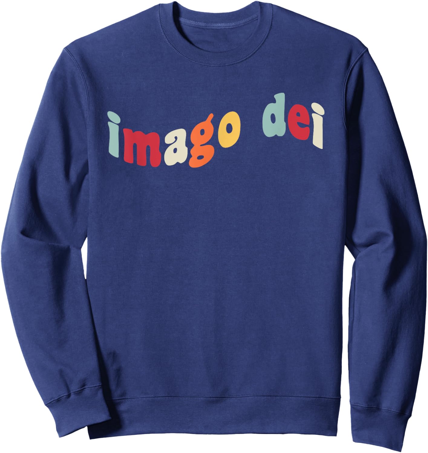 Imago Dei Made In The Image Of God Christian Bible Verse Fan Sweatshirt - Sweatshirt | Navy