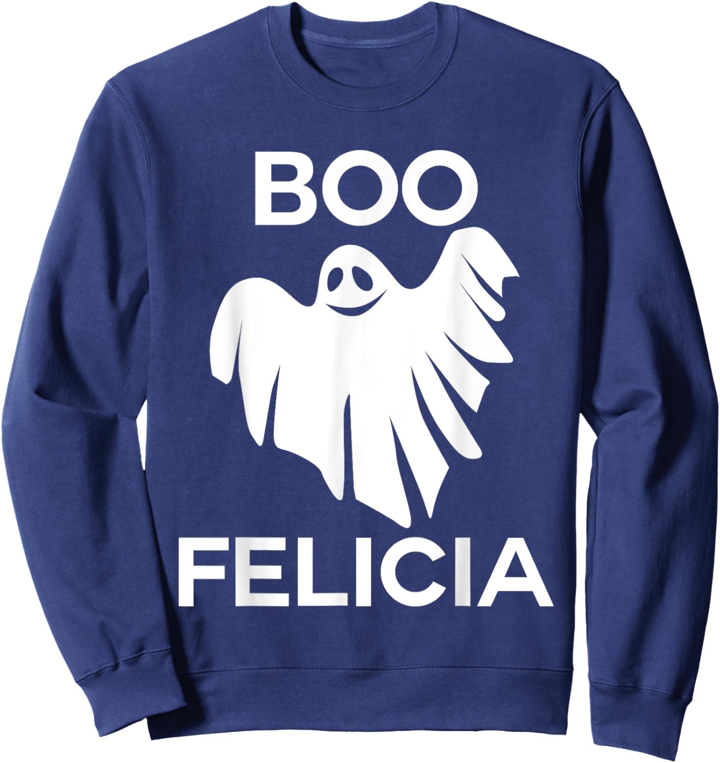 Boo Felicia Funny Halloween Sweatshirt - Sweatshirt | Navy