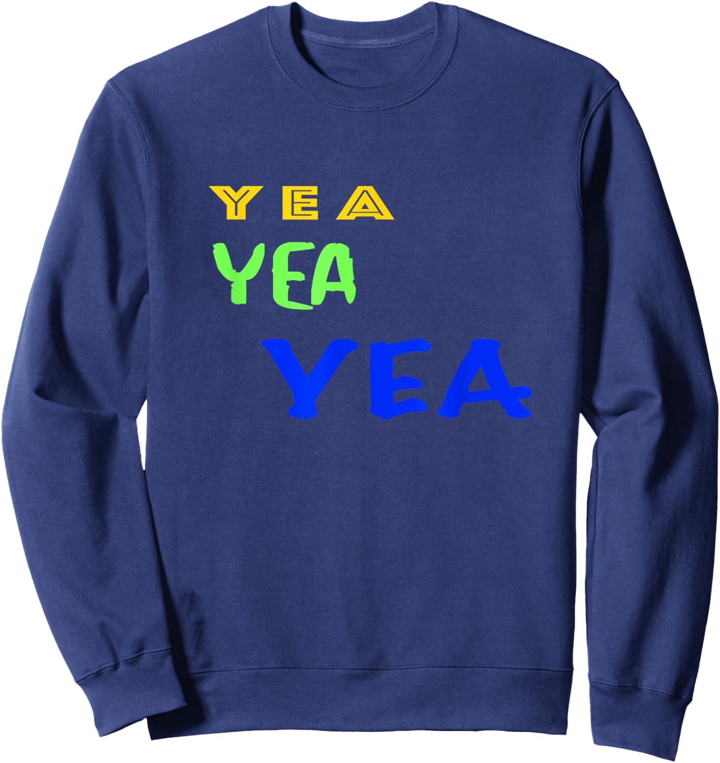 Yea Yea Yea | Yes Moon Man Sweatshirt - Sweatshirt | Navy