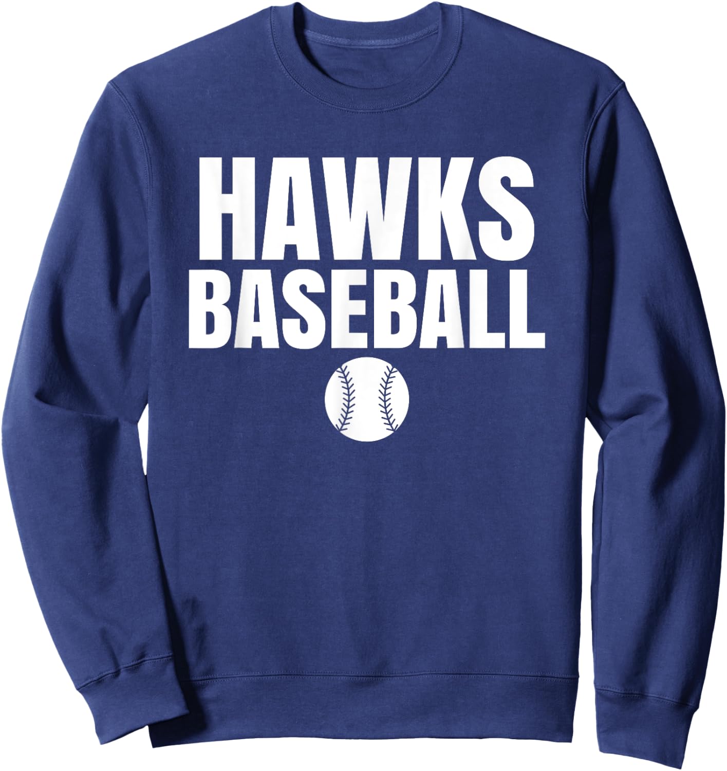 Hawks Red Oak Baseball Sweatshirt - Sweatshirt | Navy