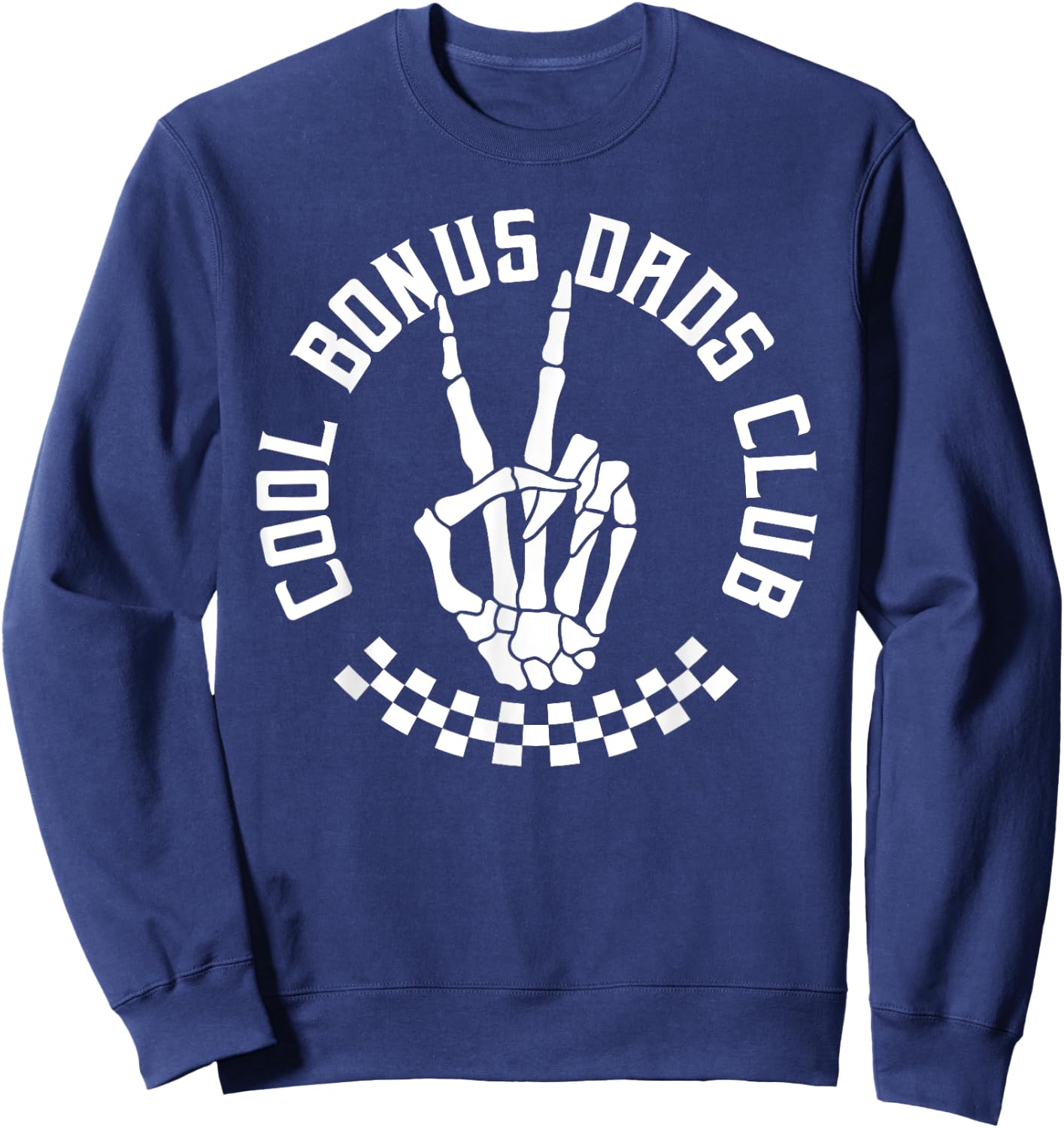 Stepdad Cool Bonus Dad Club Step Dad Emo Stepfather Sweatshirt - Sweatshirt | Navy