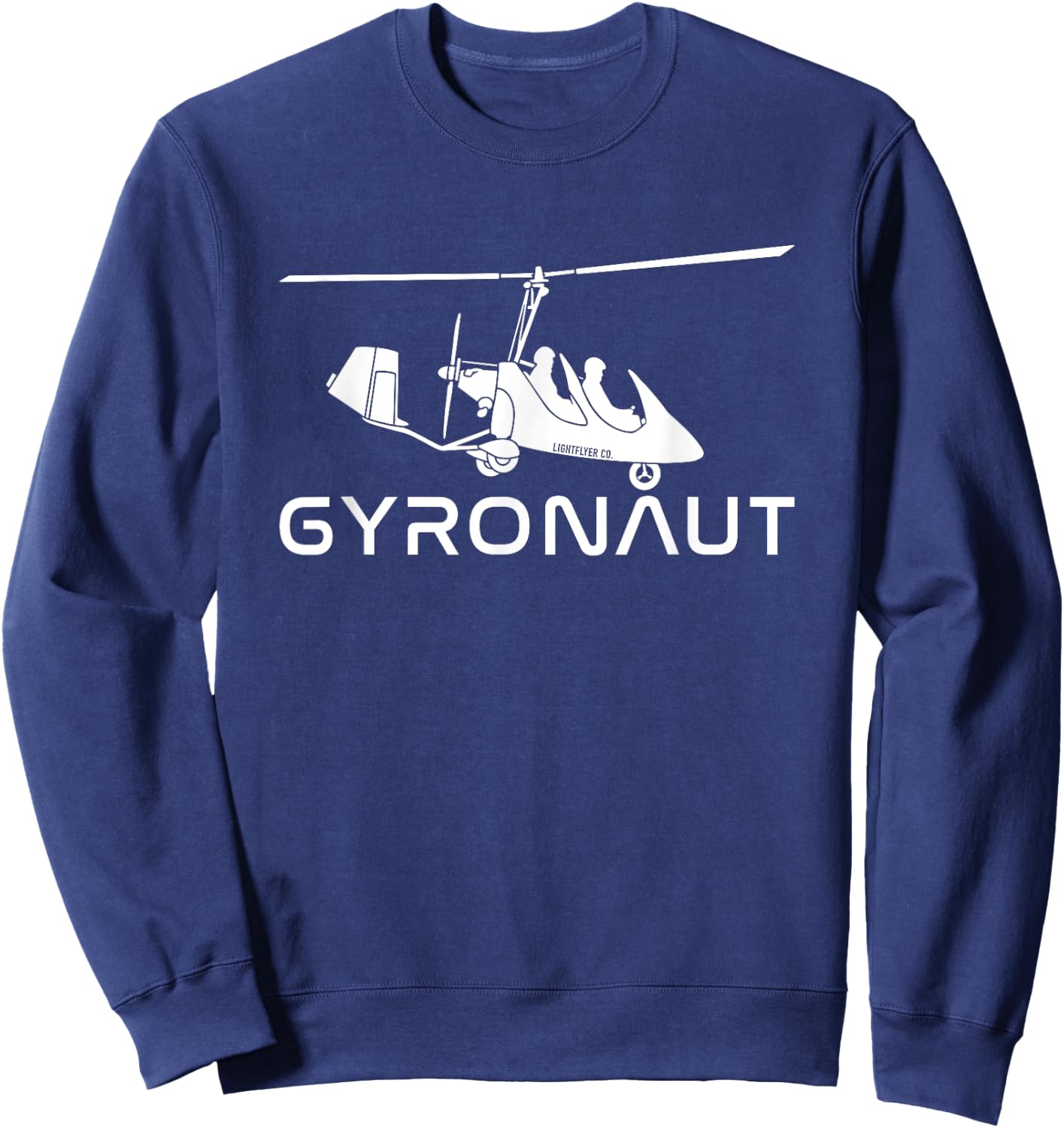 Gyronaut - For Gyrocopter Gyroplane Autogyro Pilots Sweatshirt - Sweatshirt | Navy
