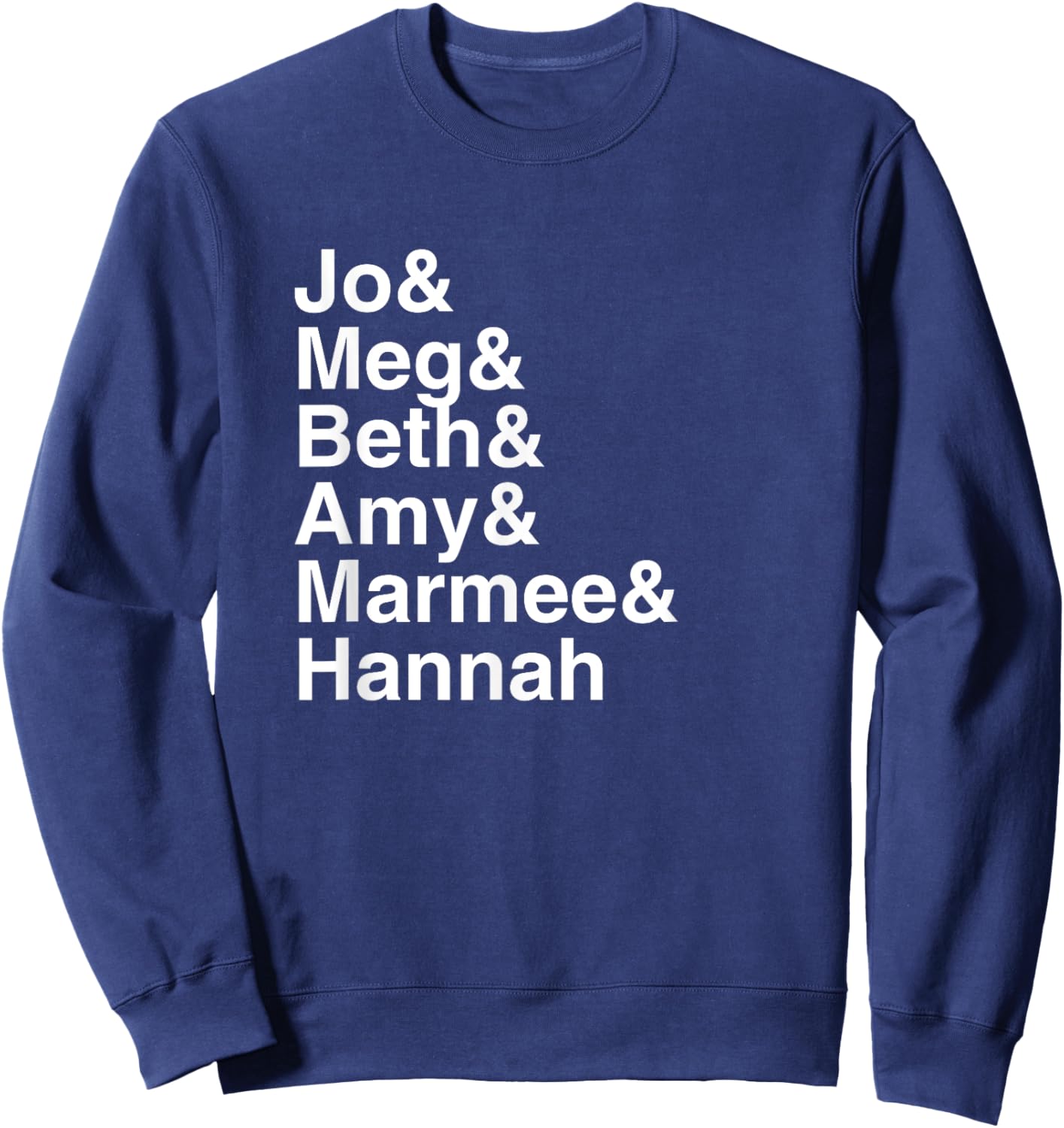 Little Women Character List Design Sweatshirt - Sweatshirt | Navy