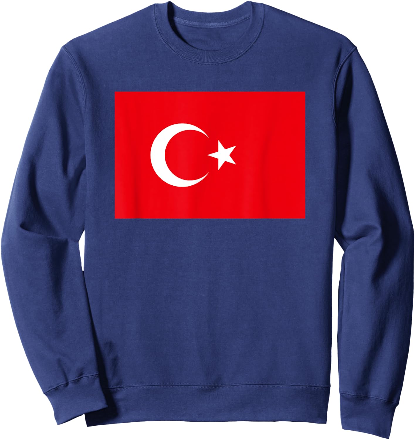 Türkei Flagge Türk Bayragi Design Damen Herren Deko Türkiye Sweatshirt - Sweatshirt | Navy
