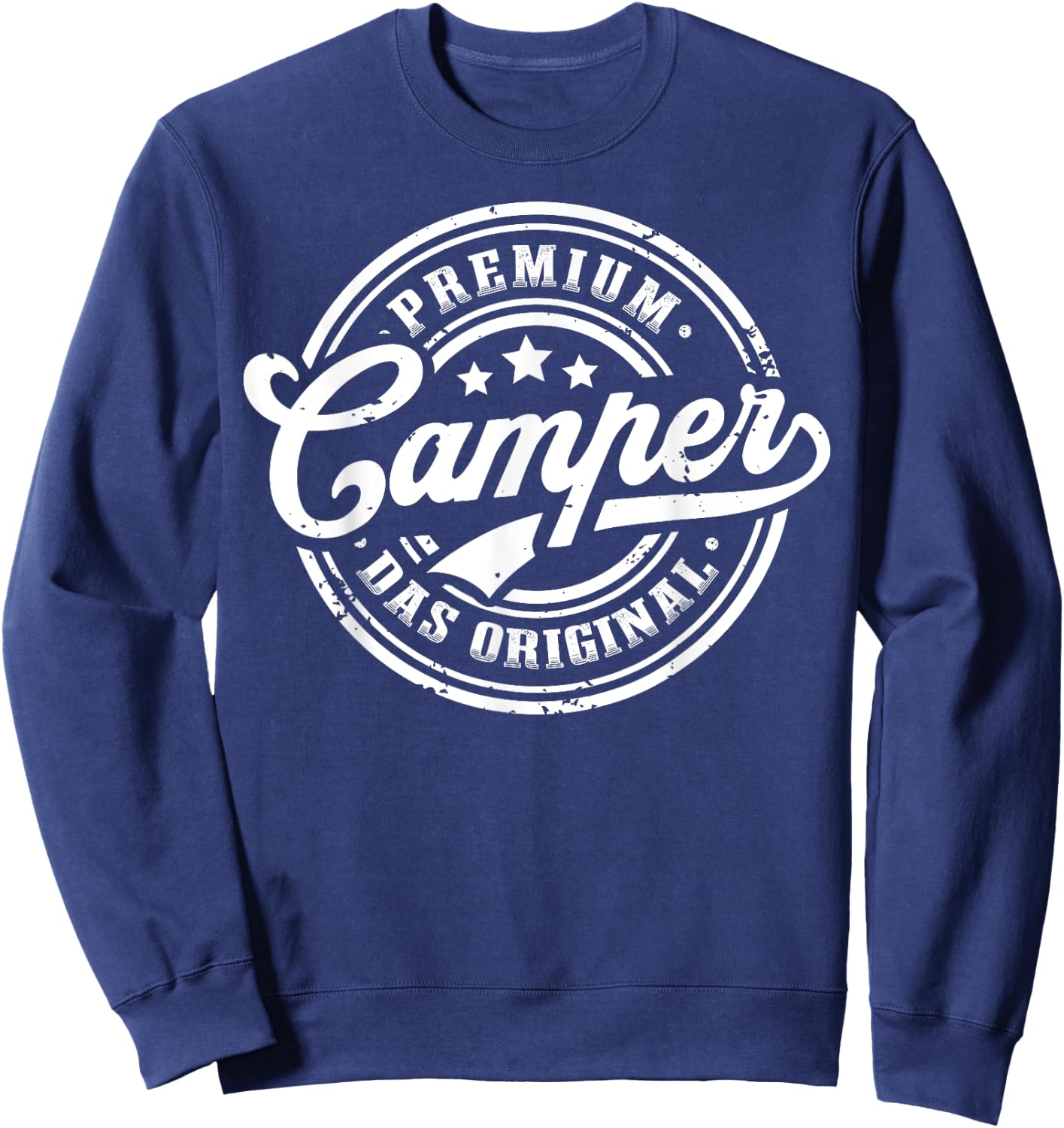 Camper Original Caravan Funny Camping , black, s Sweatshirt - Sweatshirt | Navy