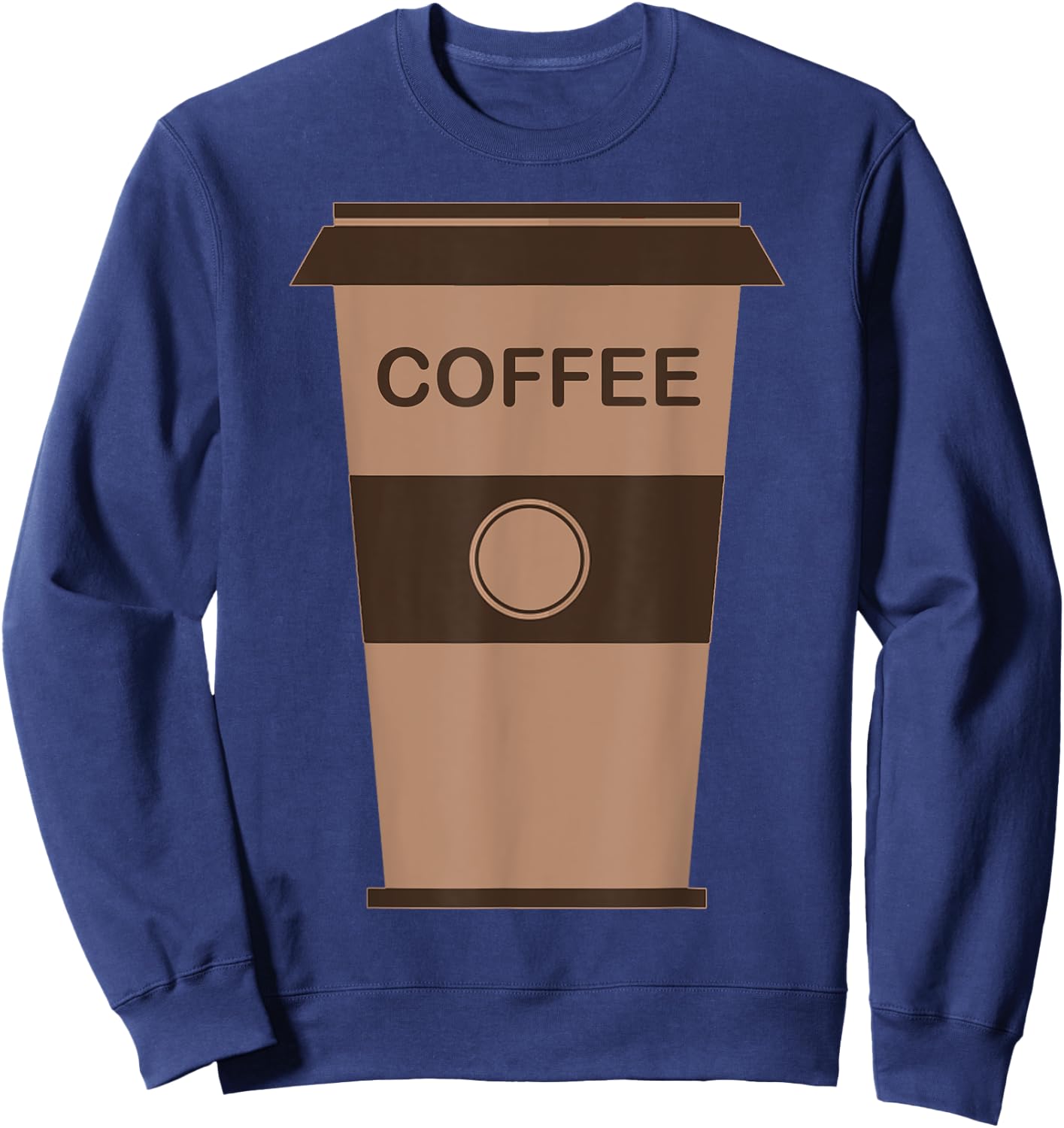 Coffee Cup Halloween Costume - Match With Donut Costume Sweatshirt - Sweatshirt | Navy