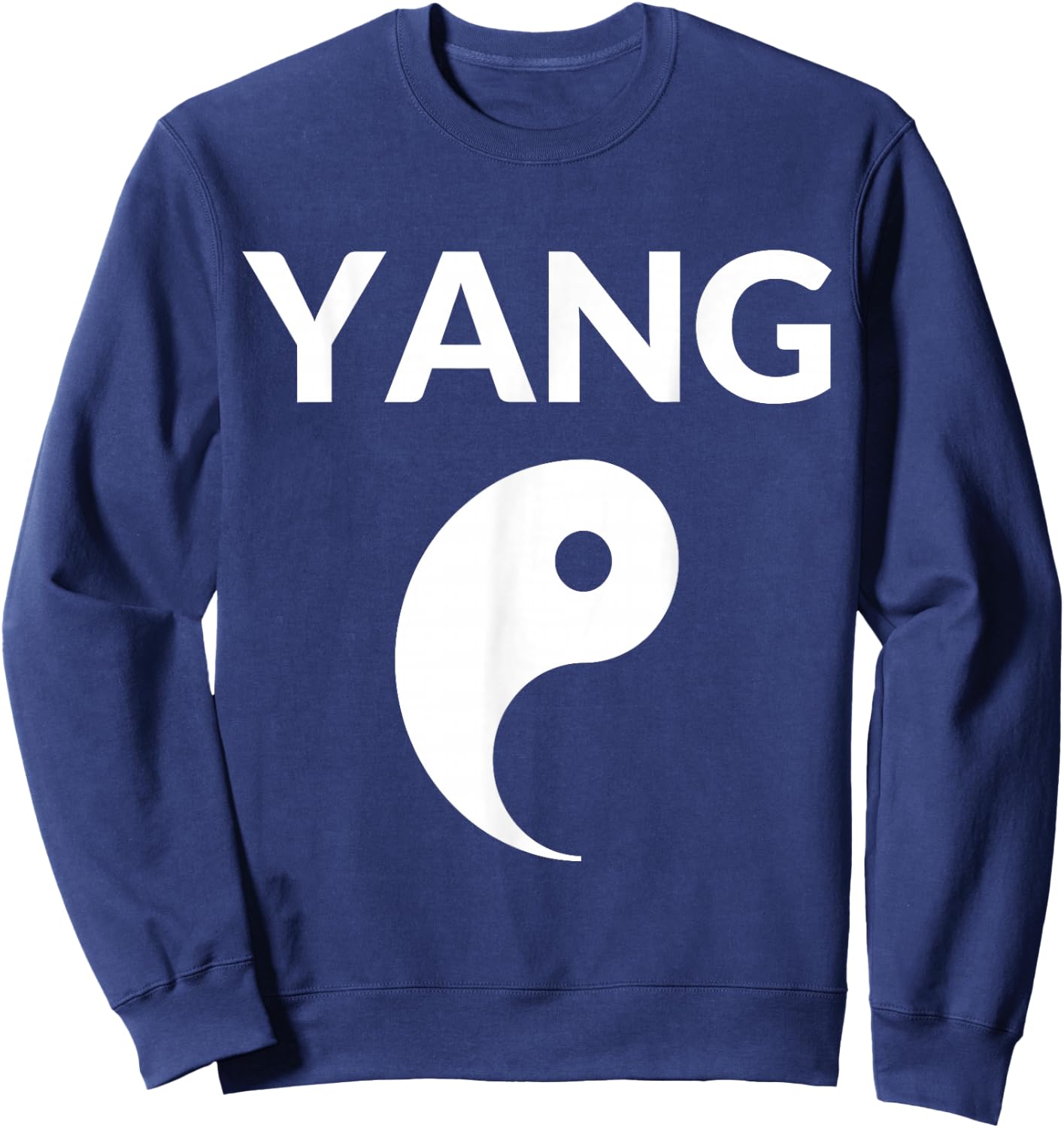 Yin Yang Costume Couple Costumes Partner Costumes Man Woman Couples , black Sweatshirt - Sweatshirt | Navy