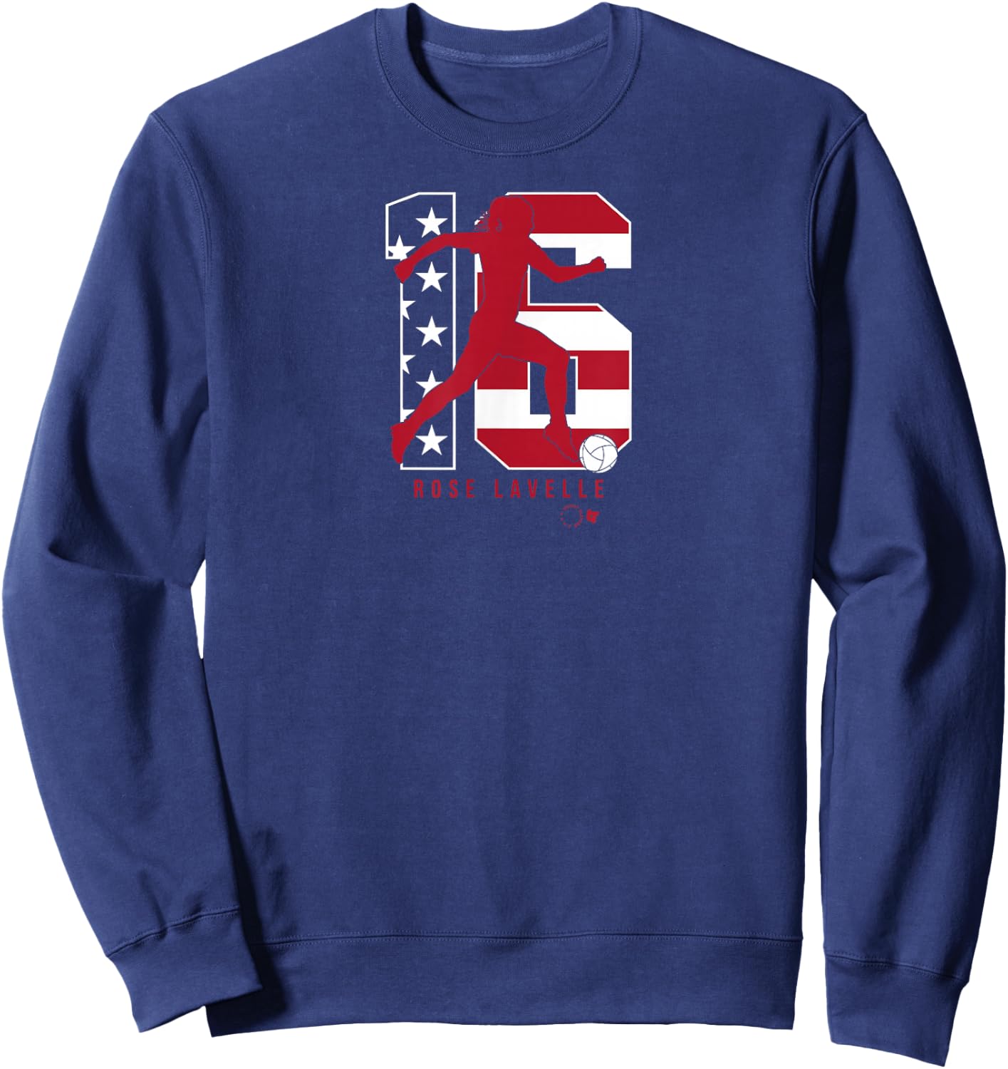 Rose Lavelle 16: USWNT Players Association - USA Soccer Sweatshirt - Sweatshirt | Navy