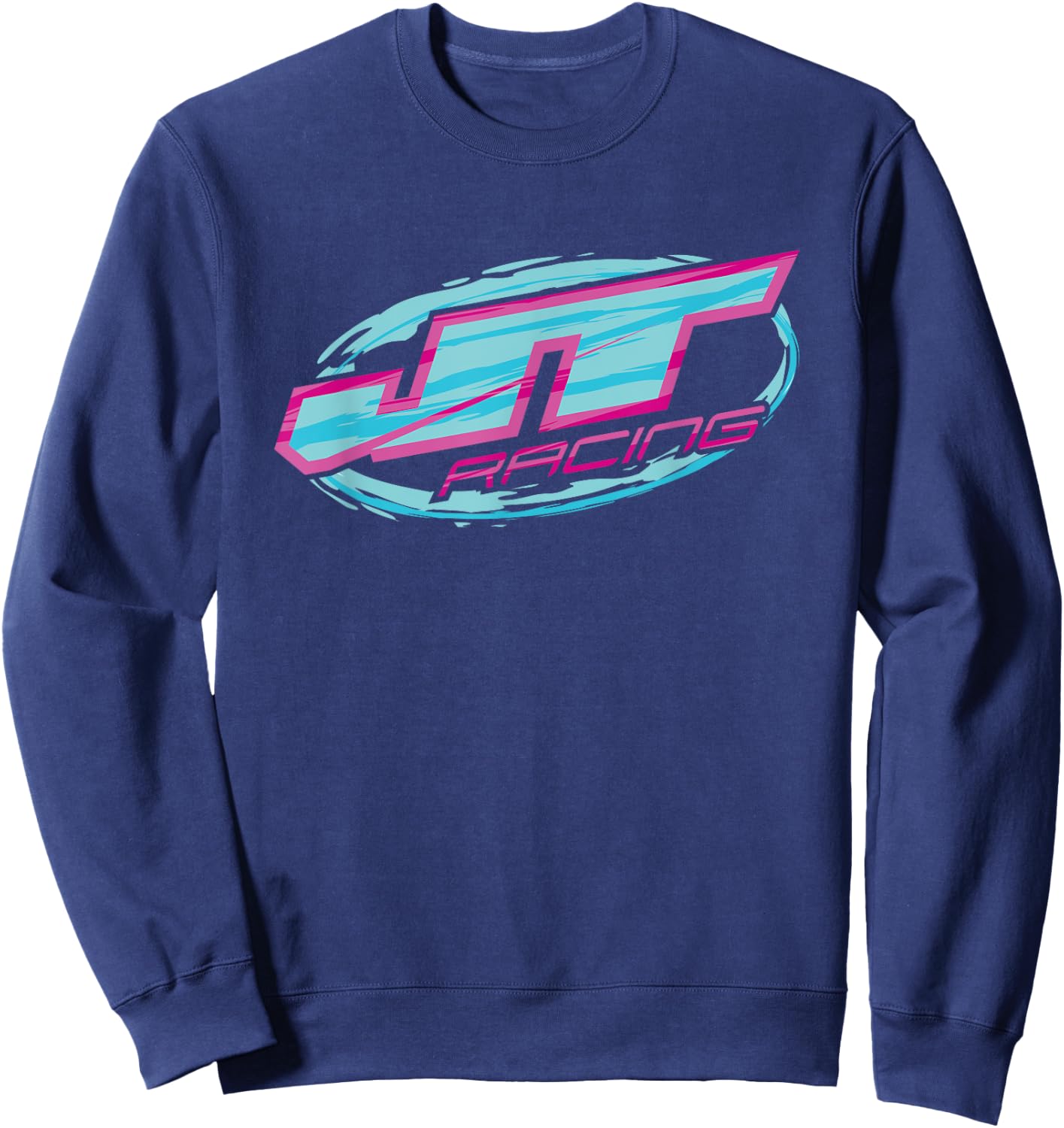 Blue and Pink JT Racing Logo , Black, S Sweatshirt - Sweatshirt | Navy