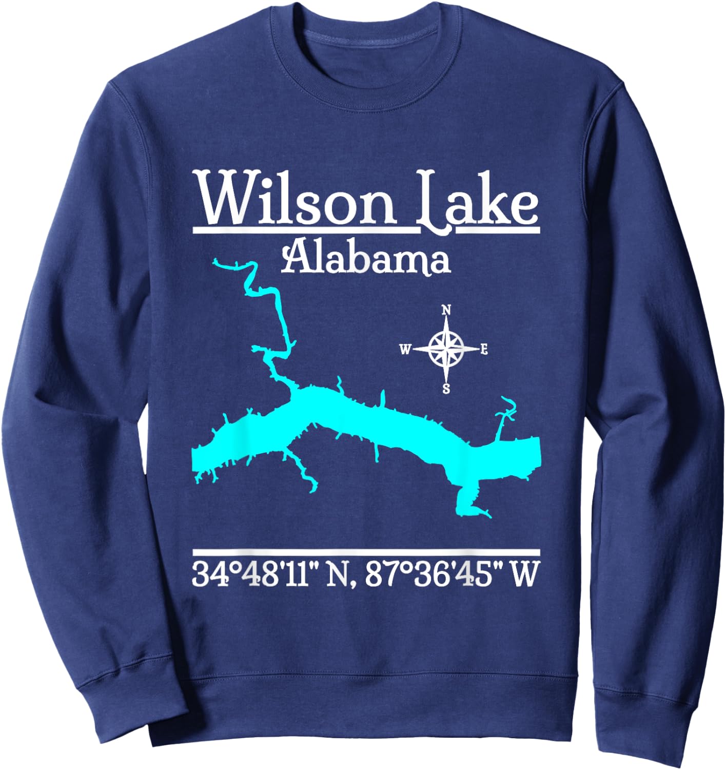 Wilson Lake - Alabama Sweatshirt - Sweatshirt | Navy