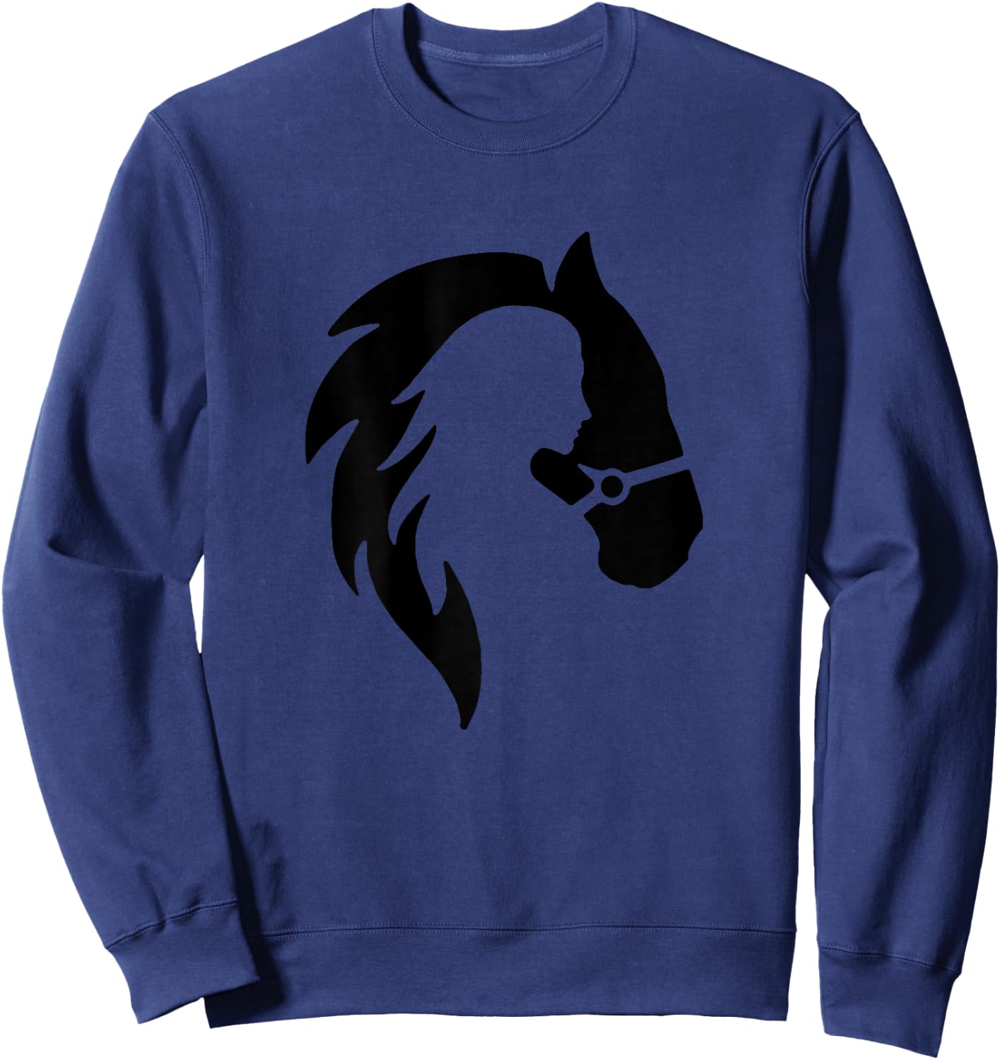 Horse Lover Women Girl Western Gift Sweatshirt - Sweatshirt | Navy