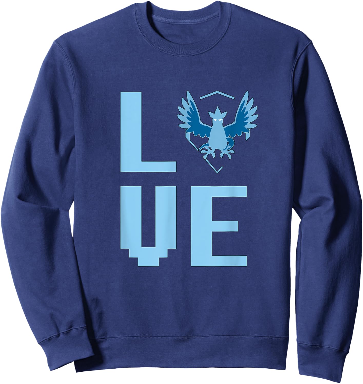 "LOVE" - - Go Mystic Team Sweatshirt - Sweatshirt | Navy