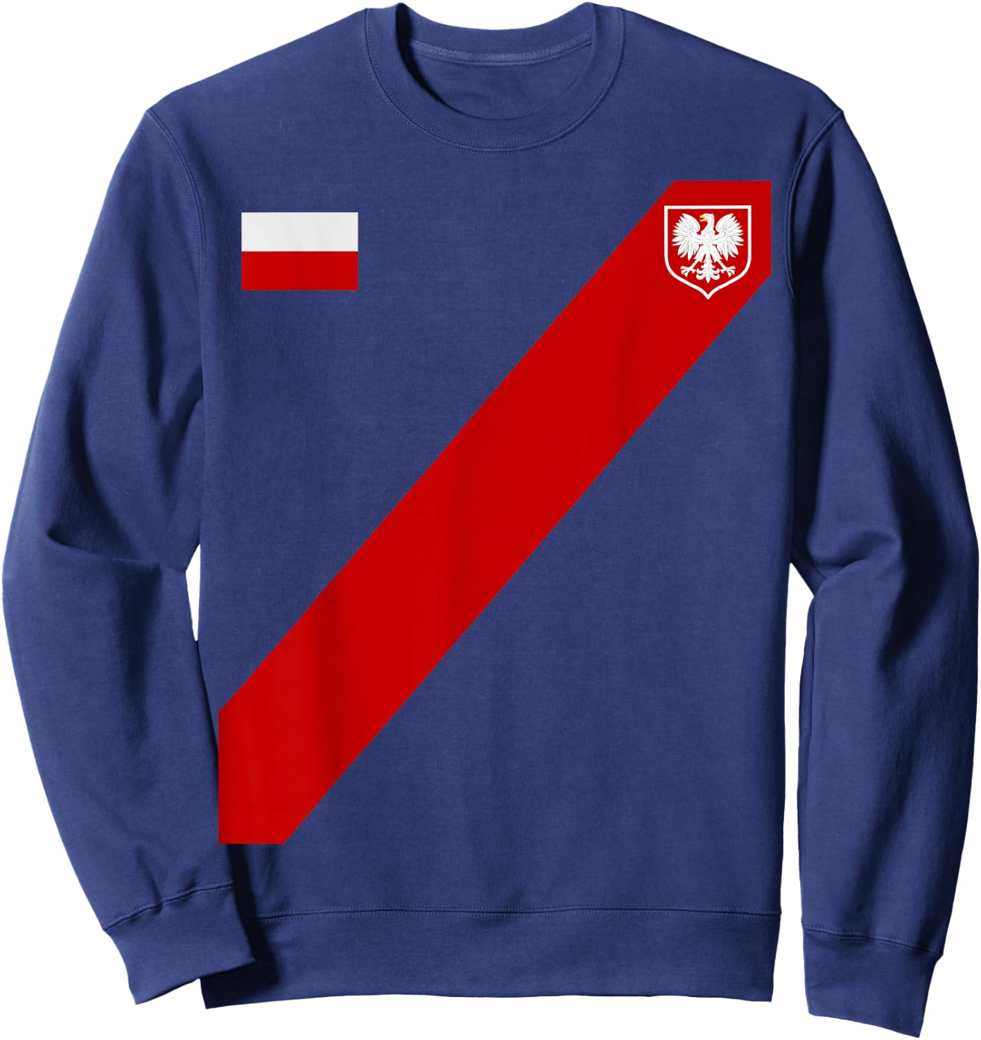 Poland For Gift Poland Poland Warsaw Flag Sweatshirt - Sweatshirt | Navy