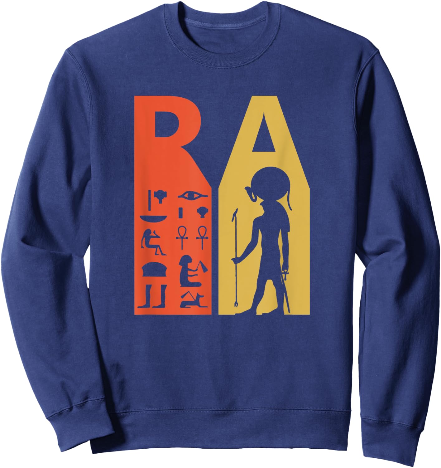 Amun-Ra - Old Egypt God of the Sun RA Sweatshirt - Sweatshirt | Navy