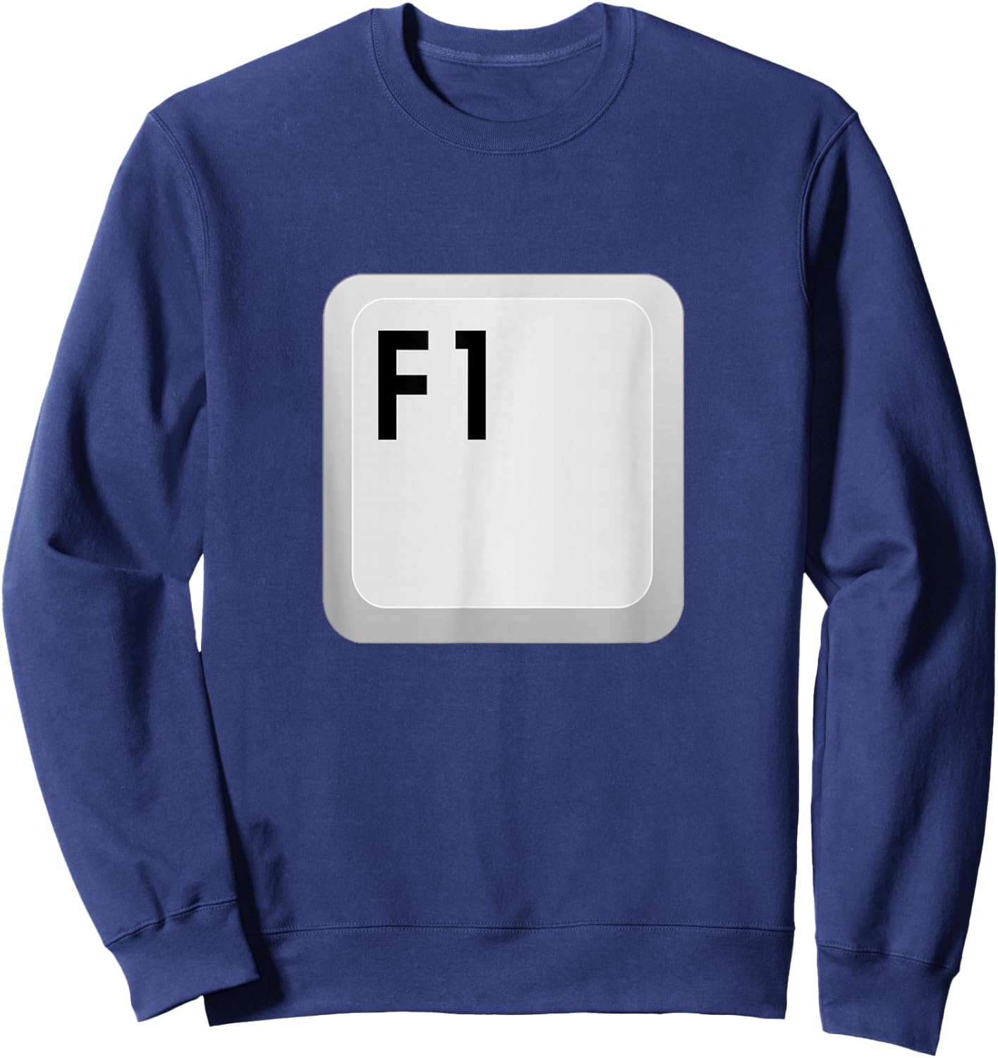 F1 Help keyboard key funny Sweatshirt - Sweatshirt | Navy