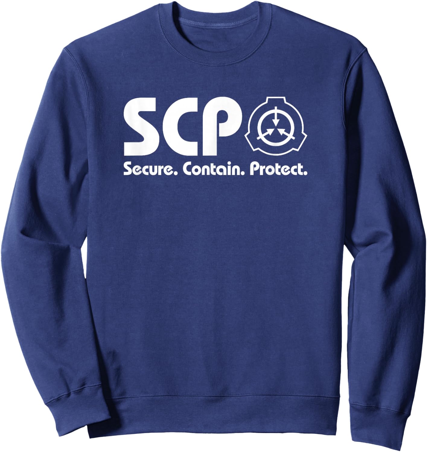 SCP Secure. Contain. Protect. - SCP Foundation 2 Sweatshirt - Sweatshirt | Navy