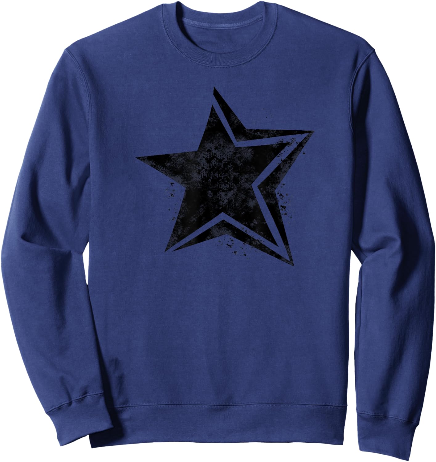 Cyber Y2K Star Aesthetic Downtown Girl Grunge der frühen 2000er Jahre Sweatshirt - Sweatshirt | Navy