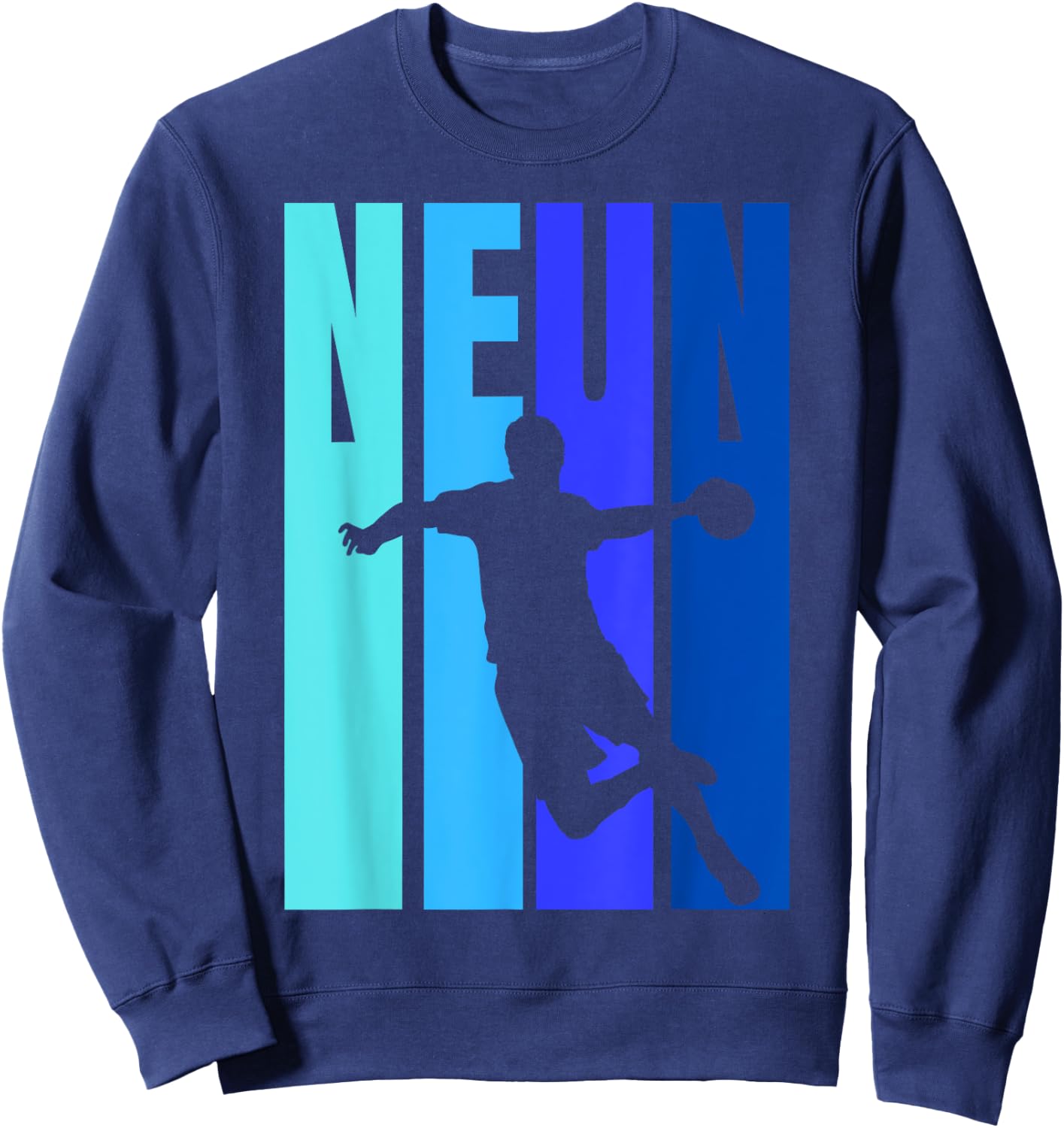9. Geburtstag Jungs Handball - Neunter Geburtstag Sweatshirt - Sweatshirt | Navy