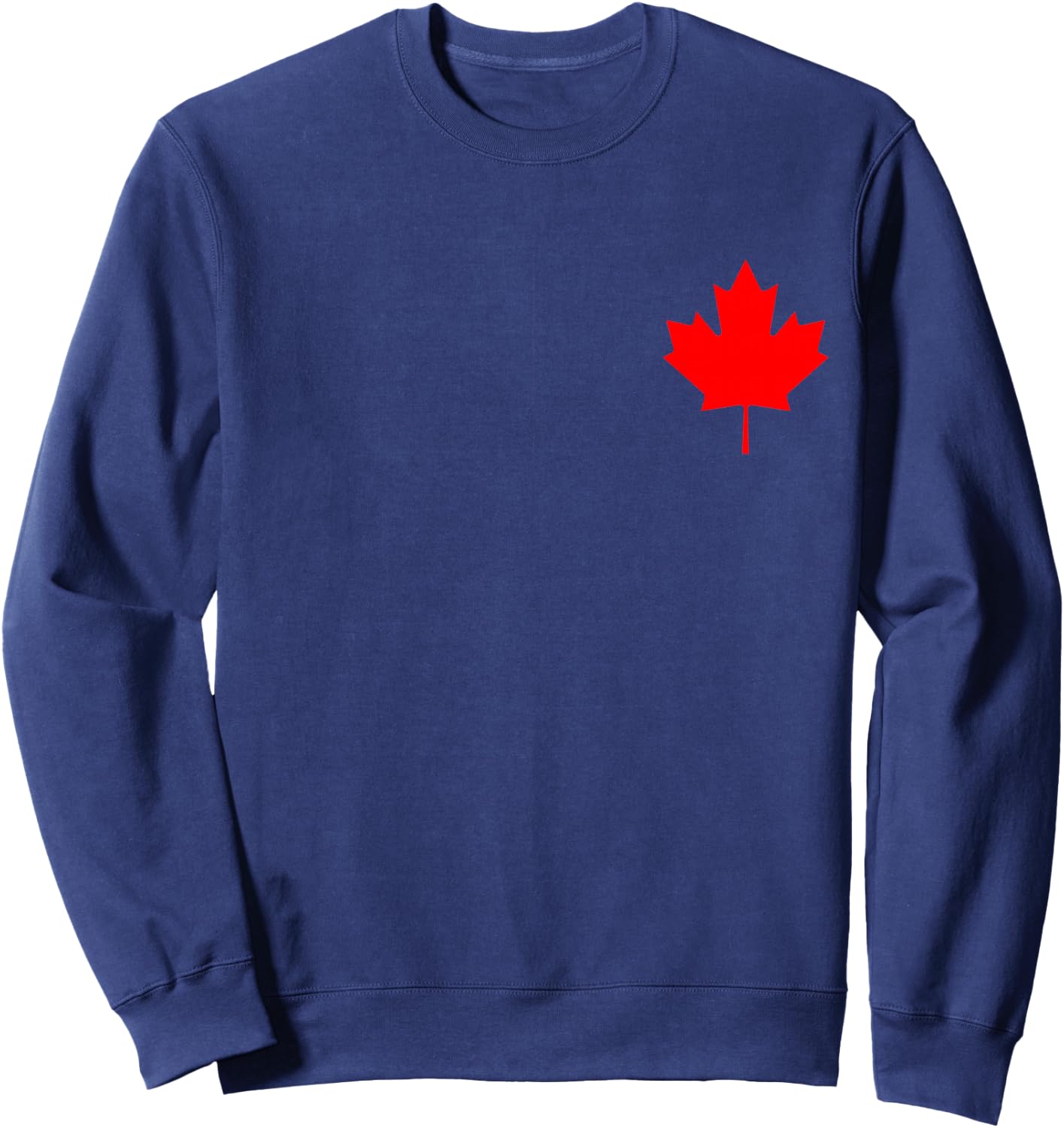 Red Maple Leaf Flag of Canada Cool Canadian Flags Men Women Sweatshirt - Sweatshirt | Navy