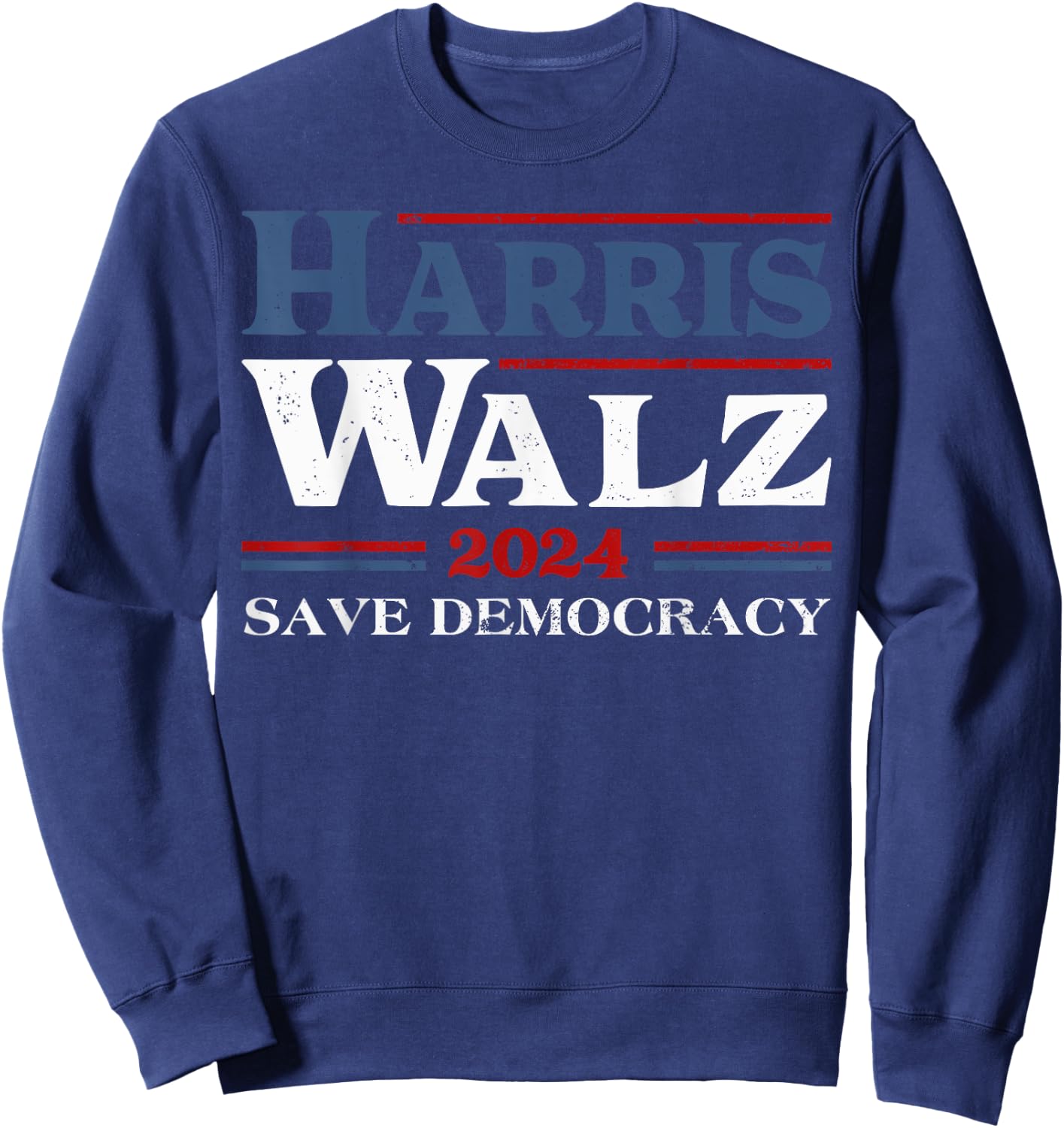 Madam Kamala Harris Waltz 2024 Election Save Democracy Sweatshirt - Sweatshirt | Navy