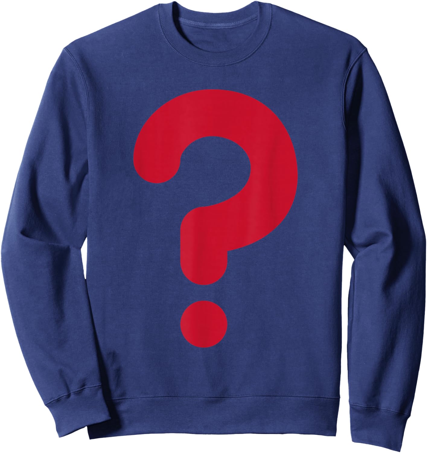 Red Question Mark Sweatshirt - Sweatshirt | Navy