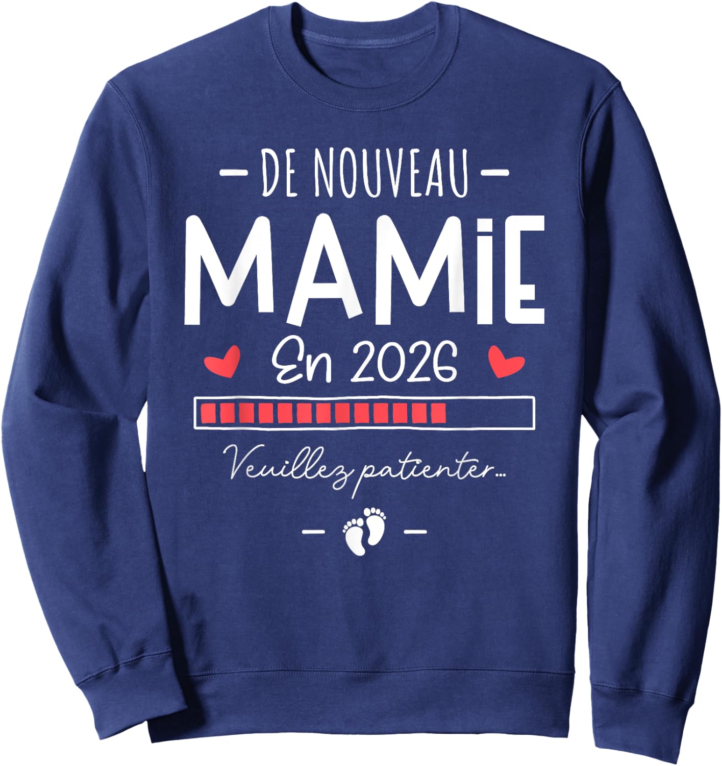 New Granny 2026 - Baby Announcement for the 2nd Time Sweatshirt - Sweatshirt | Navy