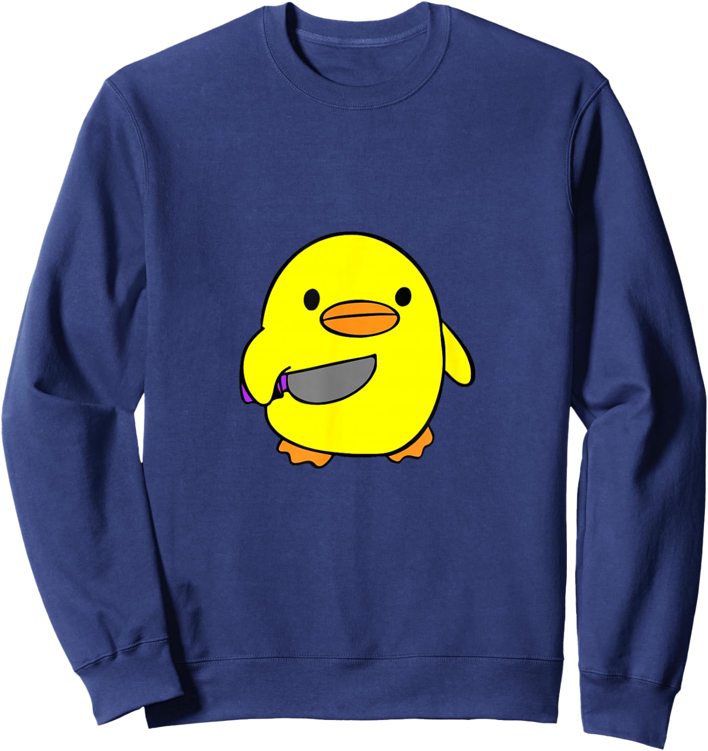 Psycho Duck Killer Duck Crazy Duck - The Duck Sweatshirt - Sweatshirt | Navy