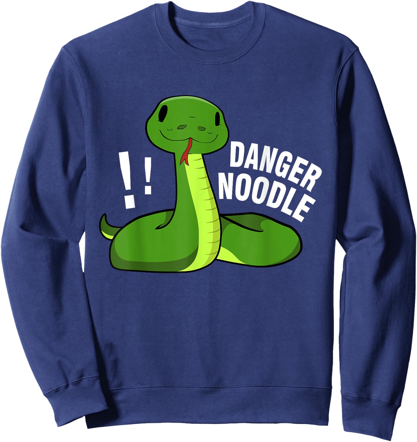 Dangerous Snake Danger Noodle Sweatshirt - Sweatshirt | Navy