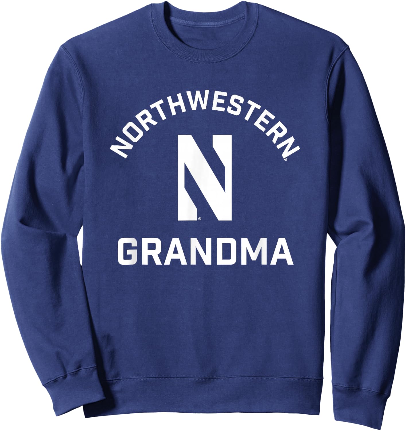 Northwestern University Wildcats Arched Grandma Sweatshirt - Sweatshirt | Navy
