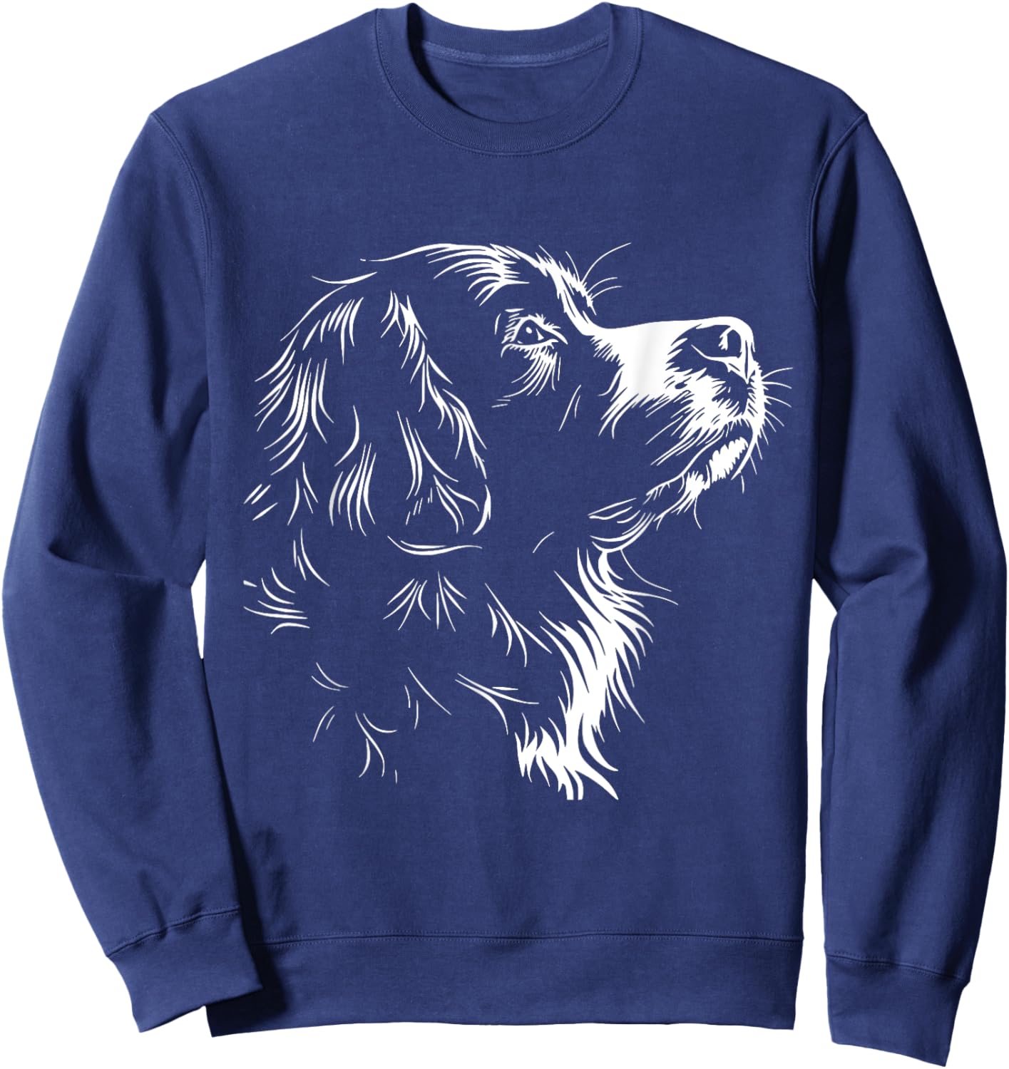 Bernese Mountain Dog Face Graphic Design Women Girls Kids Sweatshirt - Sweatshirt | Navy